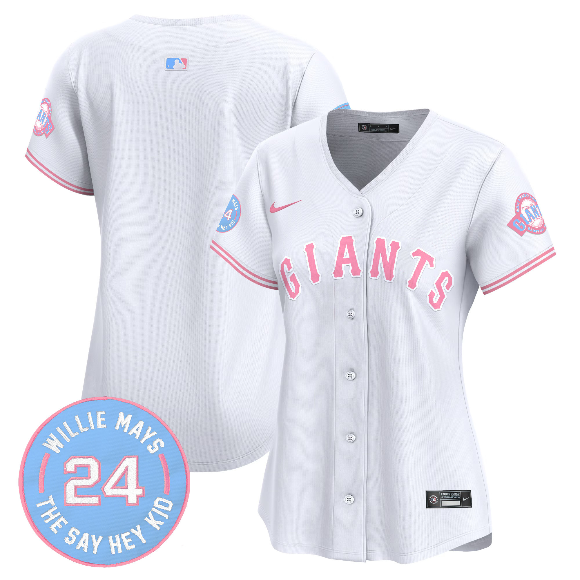 Women's Unisex San Francisco Giants Bubblegum Pink Vapor Premier Limited Jersey - All Stitched