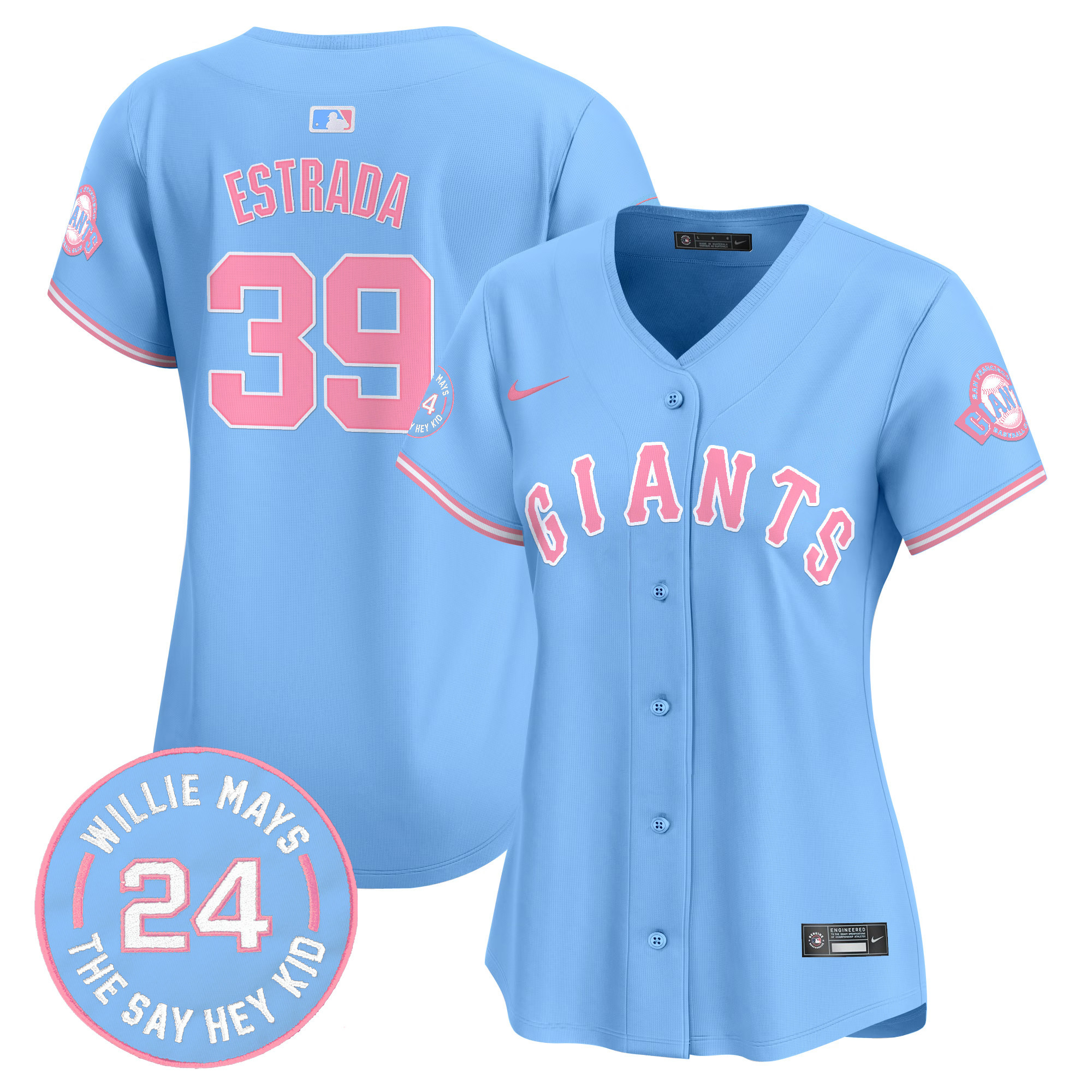 Women's Unisex San Francisco Giants Bubblegum Pink Vapor Premier Limited Jersey - All Stitched