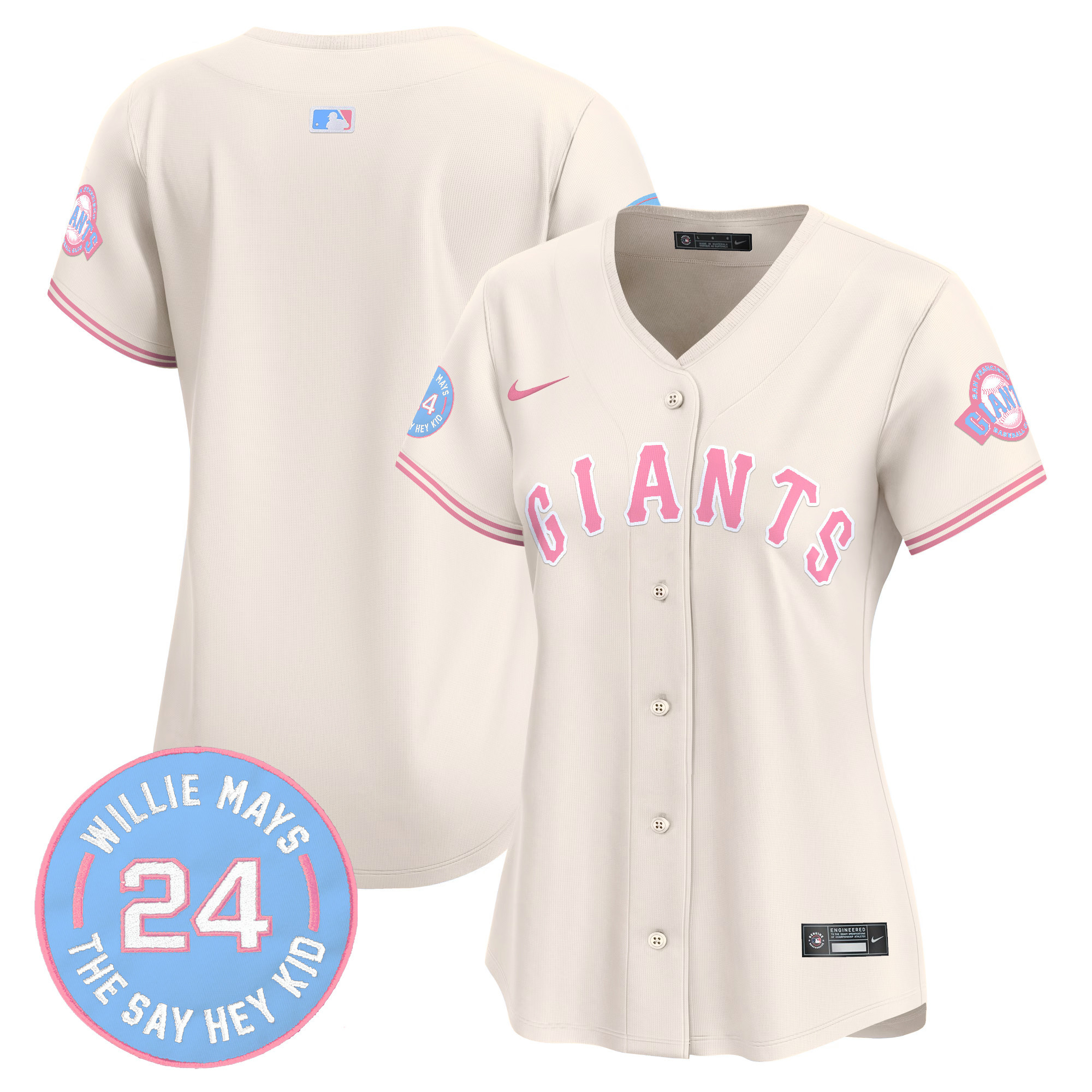 Women's Unisex San Francisco Giants Bubblegum Pink Vapor Premier Limited Jersey - All Stitched