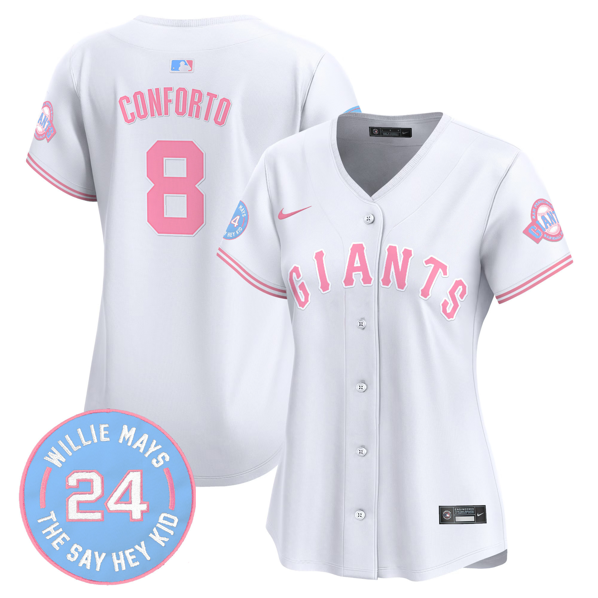 Women's Unisex San Francisco Giants Bubblegum Pink Vapor Premier Limited Jersey - All Stitched