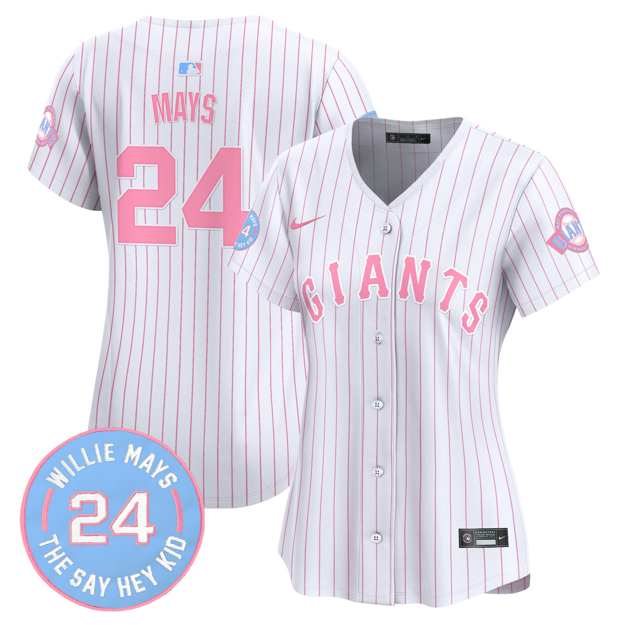 Women's Unisex San Francisco Giants Bubblegum Pink Vapor Premier Limited Jersey - All Stitched