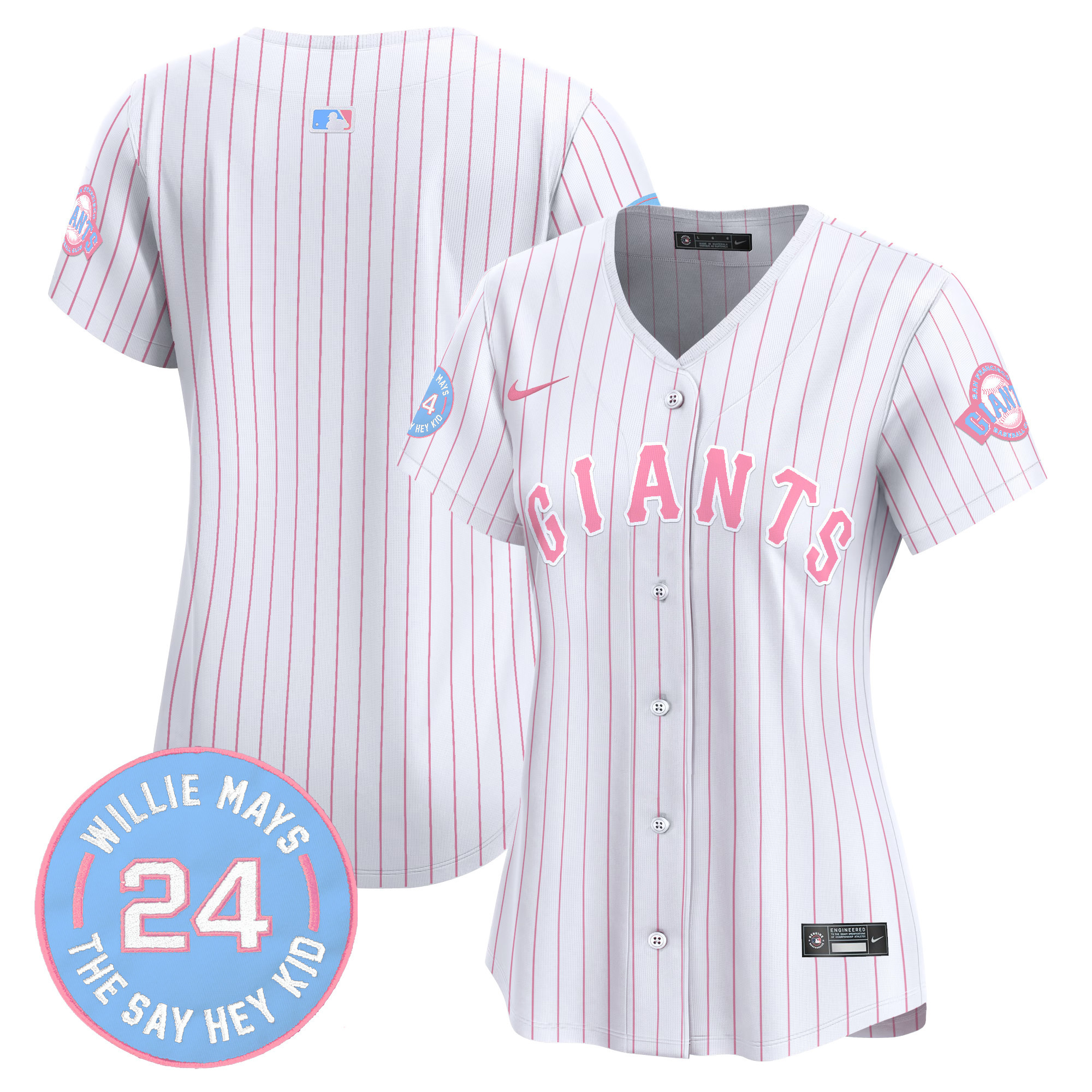 Women's Unisex San Francisco Giants Bubblegum Pink Vapor Premier Limited Jersey - All Stitched