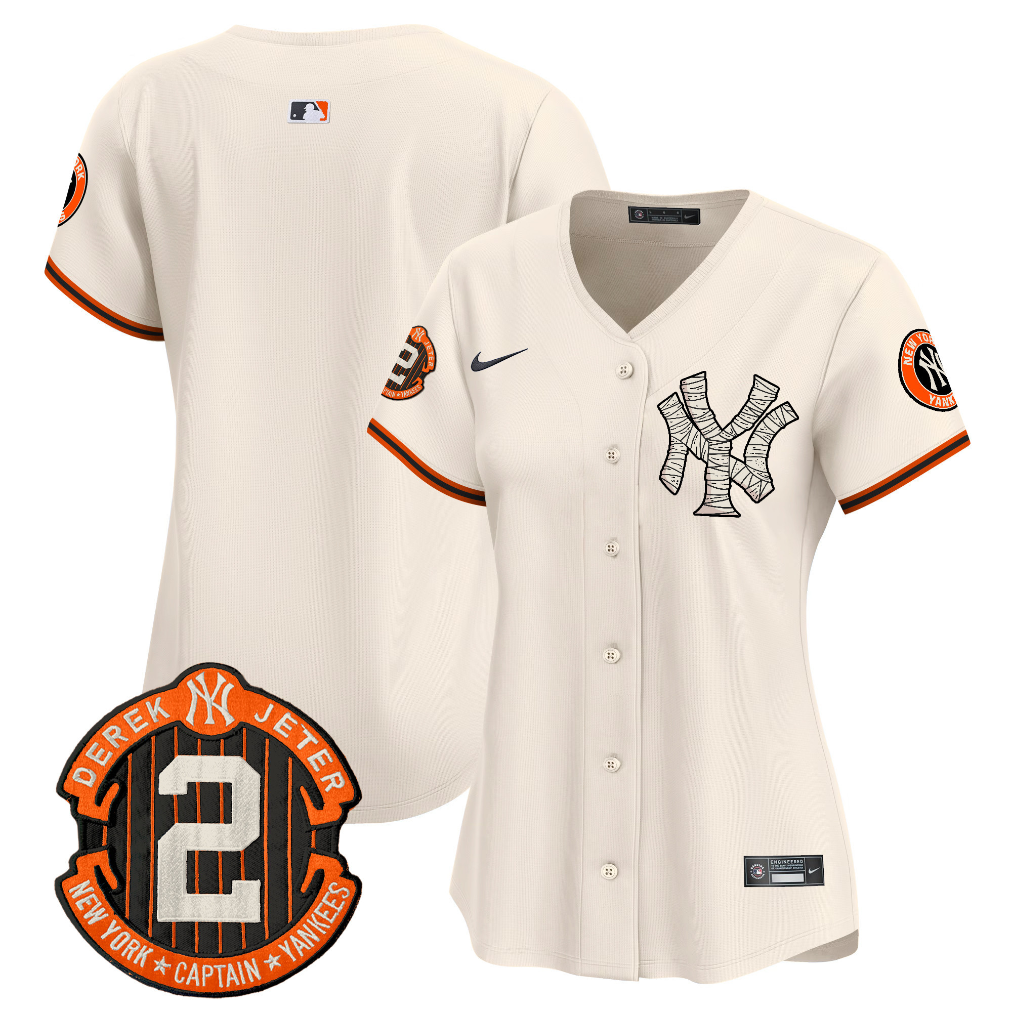 Women's Yankees Halloween Vapor Premier Limited Jersey - All Stitched
