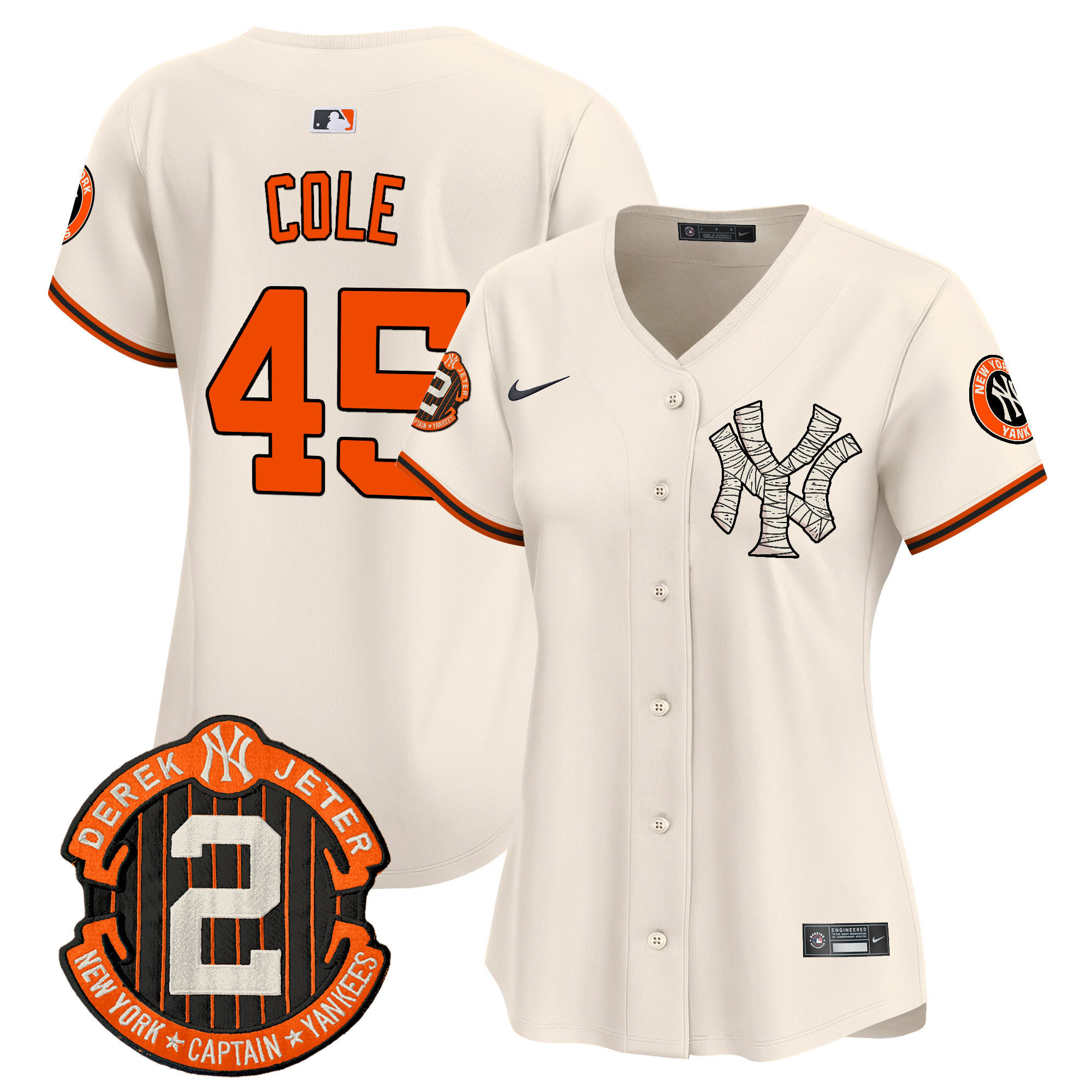 Women's Yankees Halloween Vapor Premier Limited Jersey - All Stitched