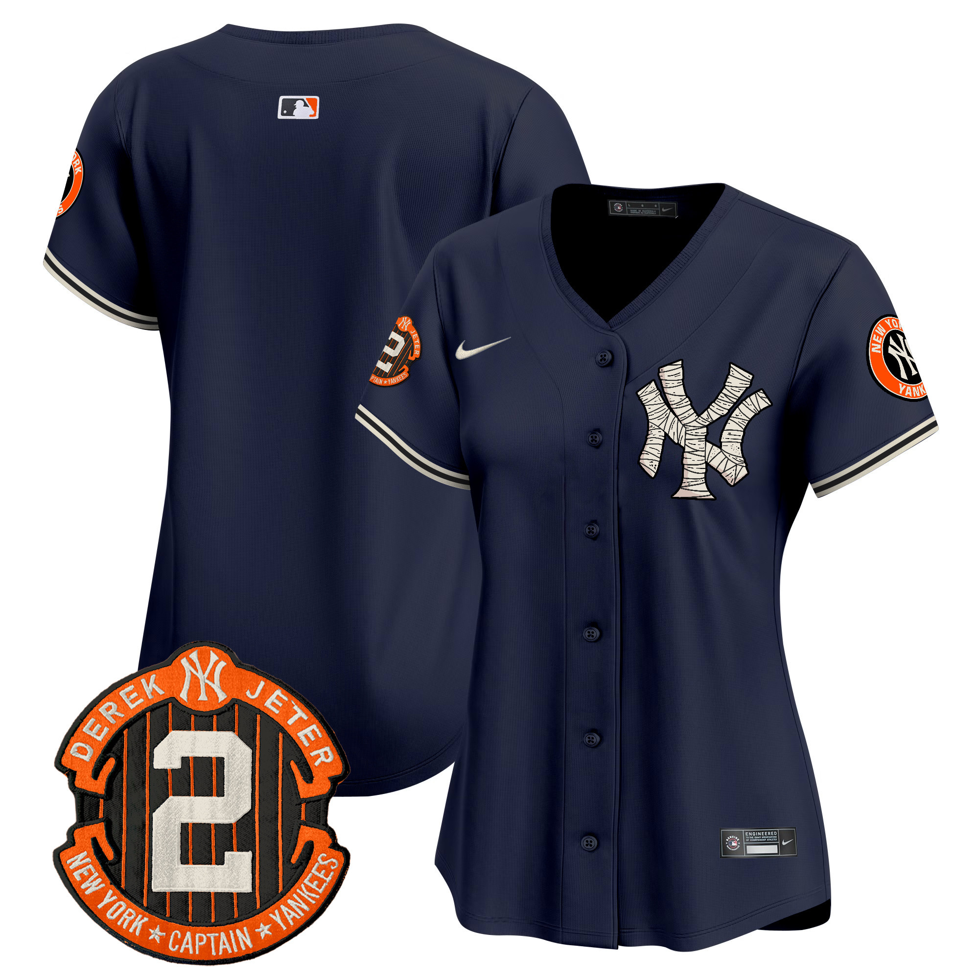 Women's Yankees Halloween Vapor Premier Limited Jersey - All Stitched