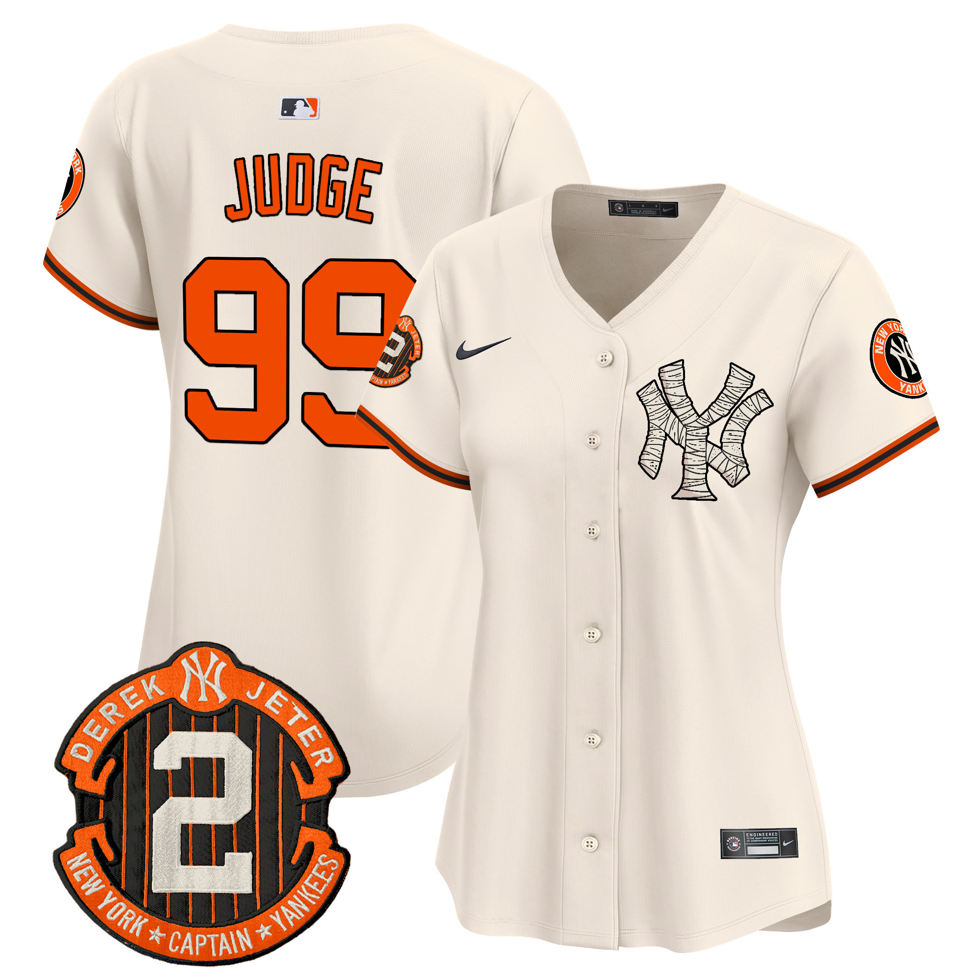 Women's Yankees Halloween Vapor Premier Limited Jersey - All Stitched