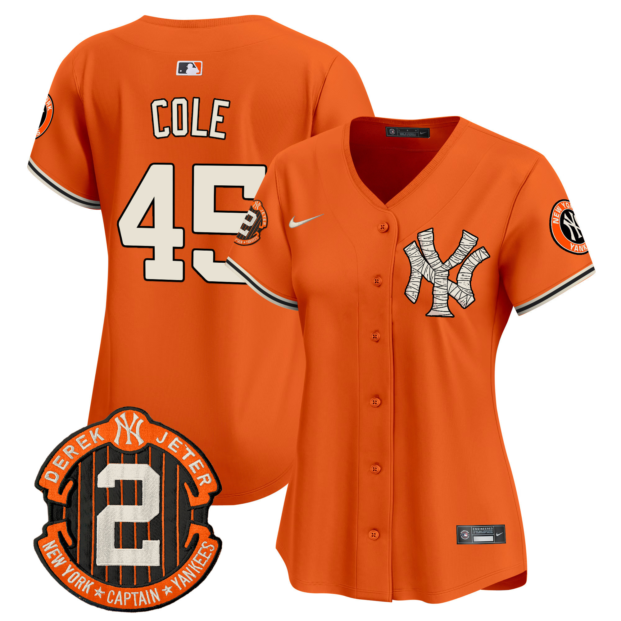 Women's Yankees Halloween Vapor Premier Limited Jersey - All Stitched