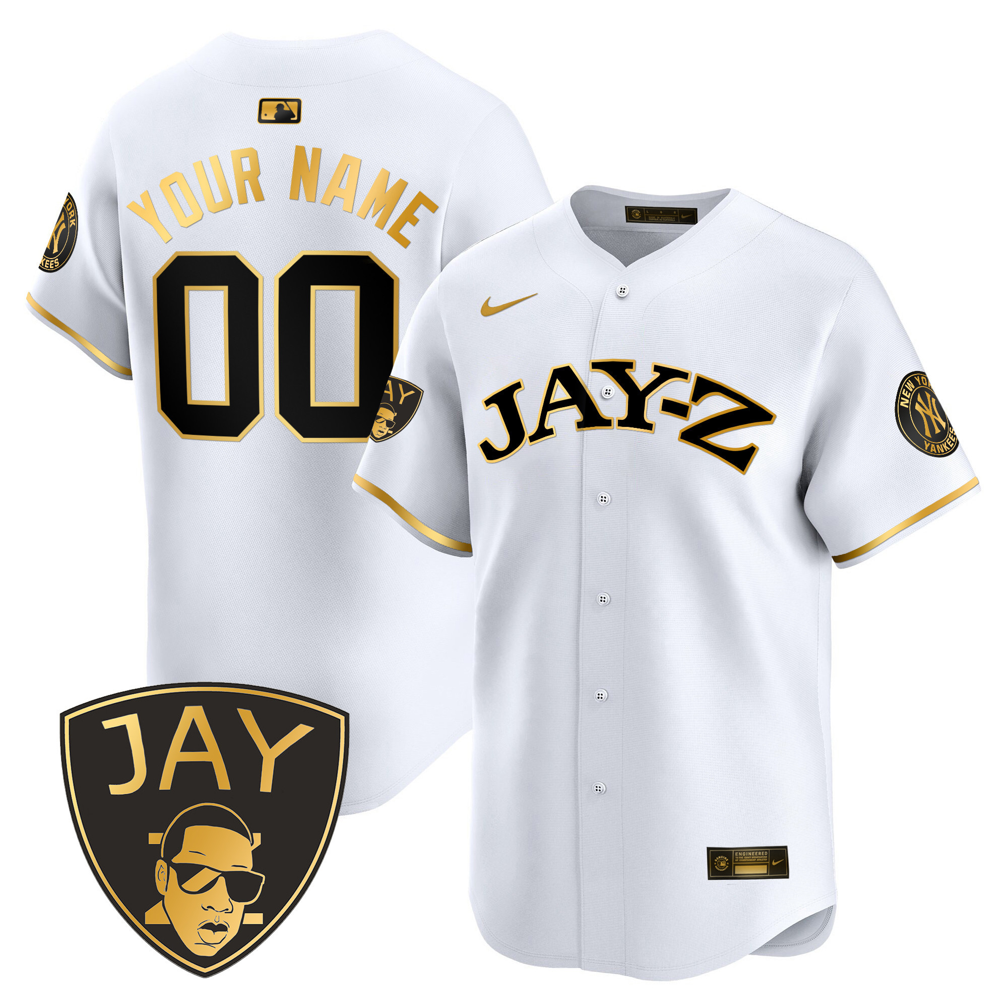 Yankees Jay-Z Vapor Premier Limited Custom Jersey - All Stitched