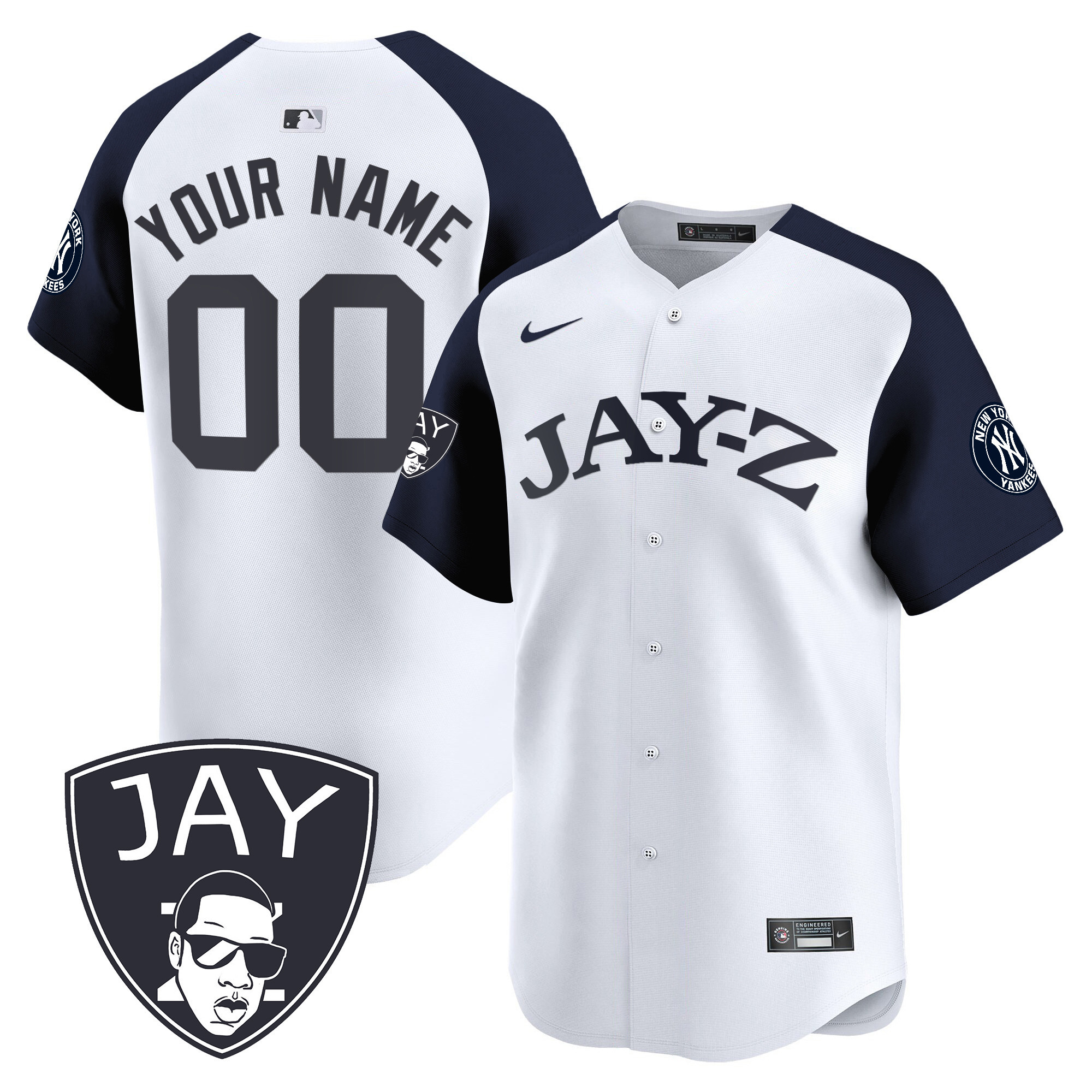 Yankees Jay-Z Vapor Premier Limited Custom Jersey - All Stitched