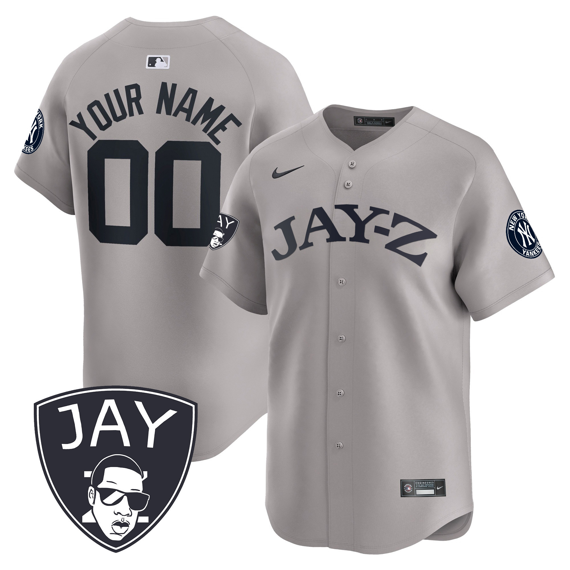 Yankees Jay-Z Vapor Premier Limited Custom Jersey - All Stitched