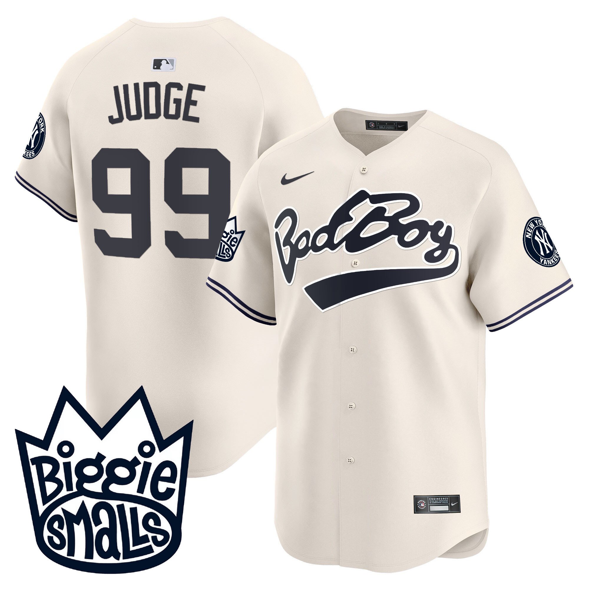 Youth's New York Yankees Biggie Smalls Vapor Premier Limited Jersey - All Stitched