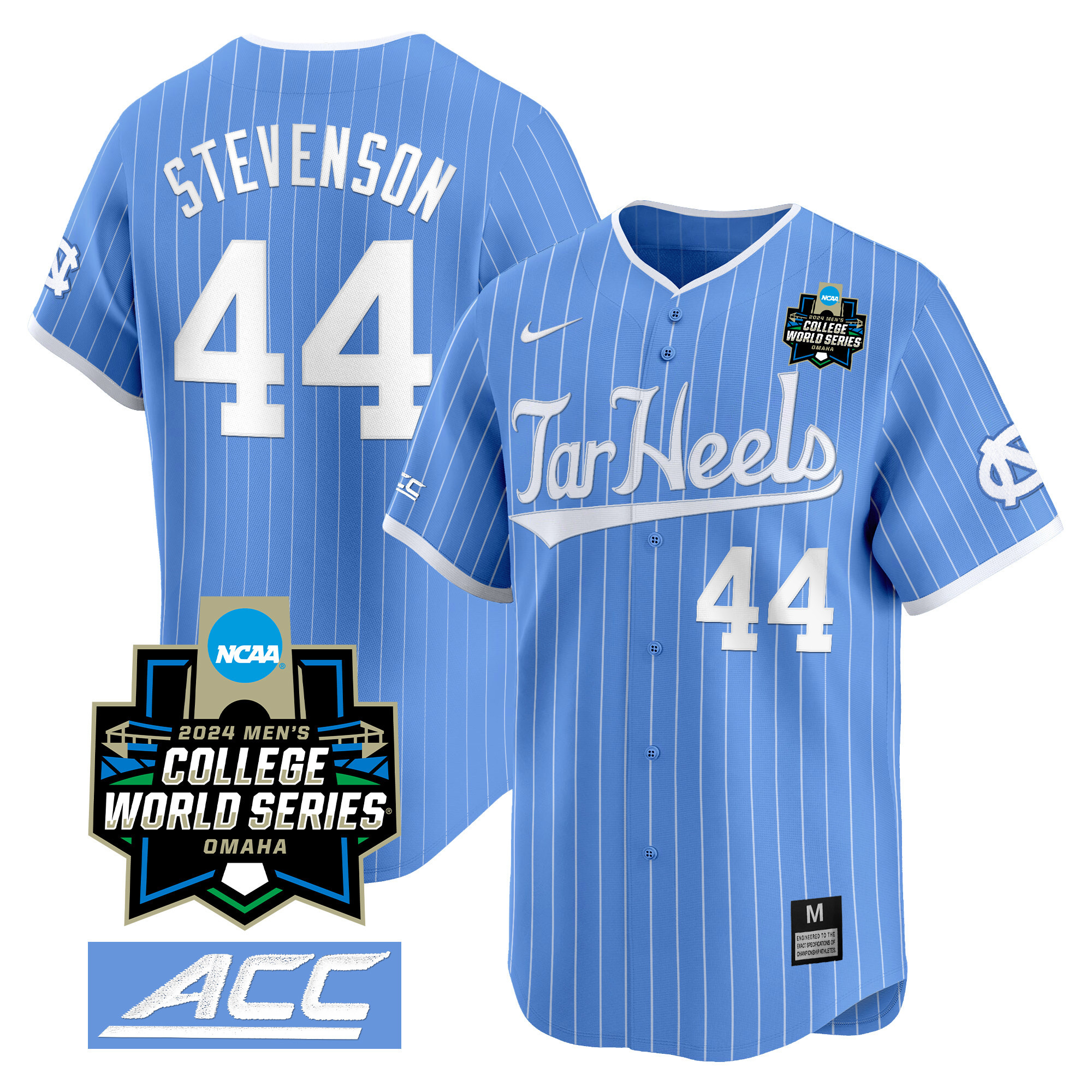 Youth's North Carolina Tar Heels 2024 College World Series Vapor Premier Limited Jersey - All Stitched