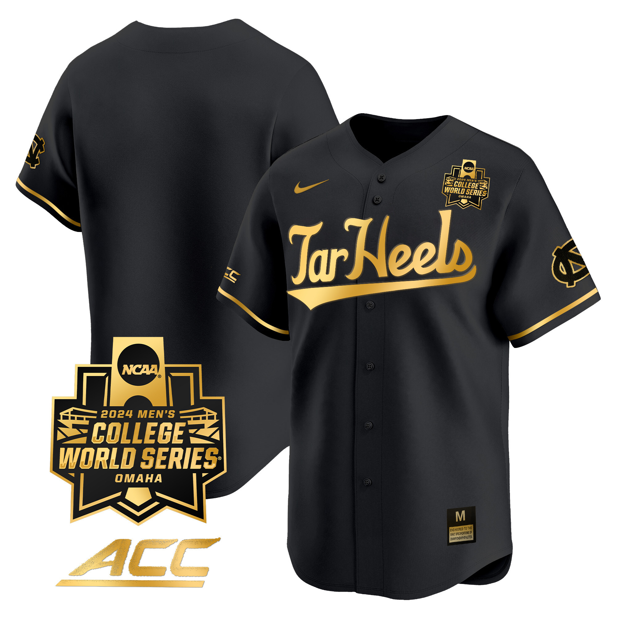 Youth's North Carolina Tar Heels 2024 College World Series Vapor Premier Limited Jersey - All Stitched