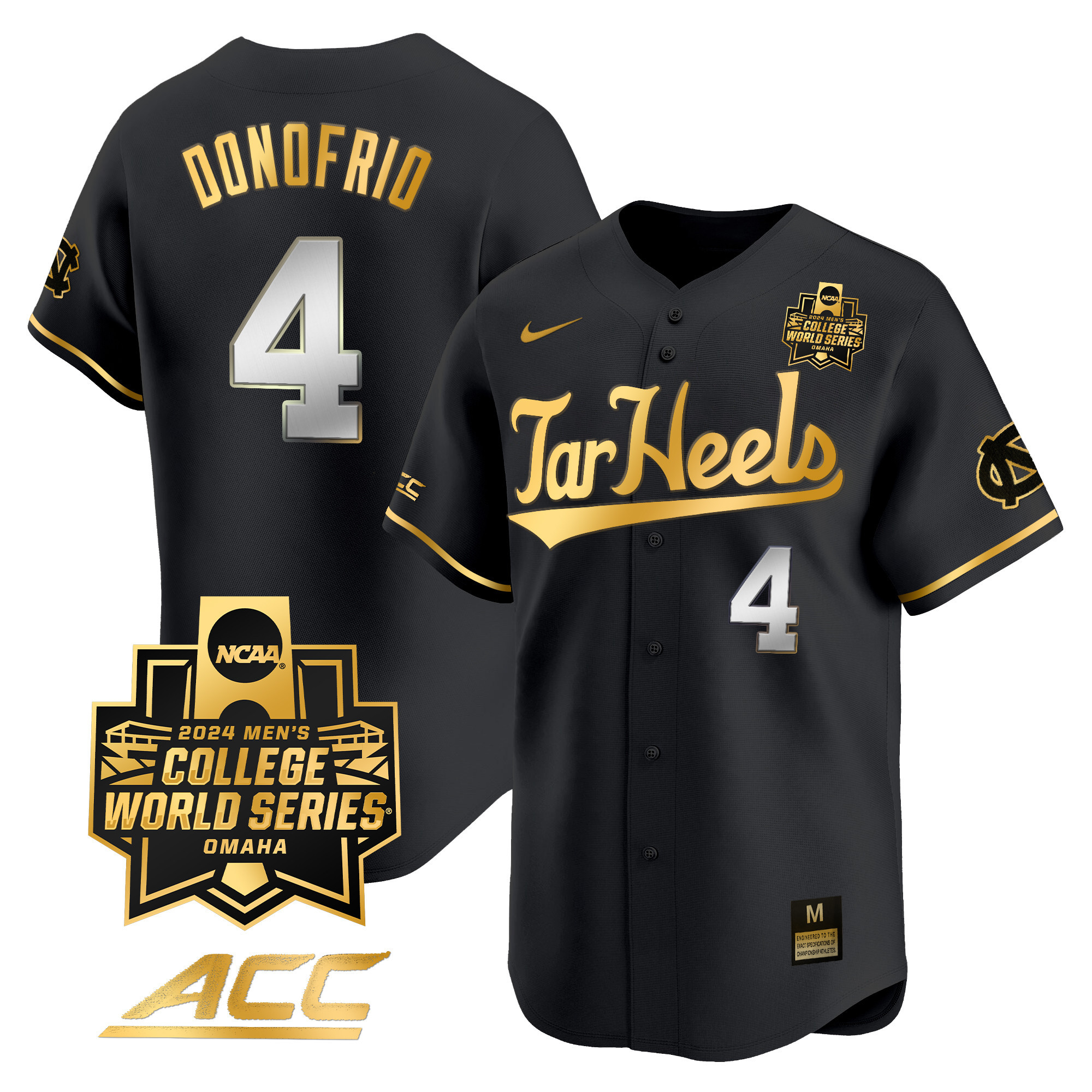 Youth's North Carolina Tar Heels 2024 College World Series Vapor Premier Limited Jersey - All Stitched