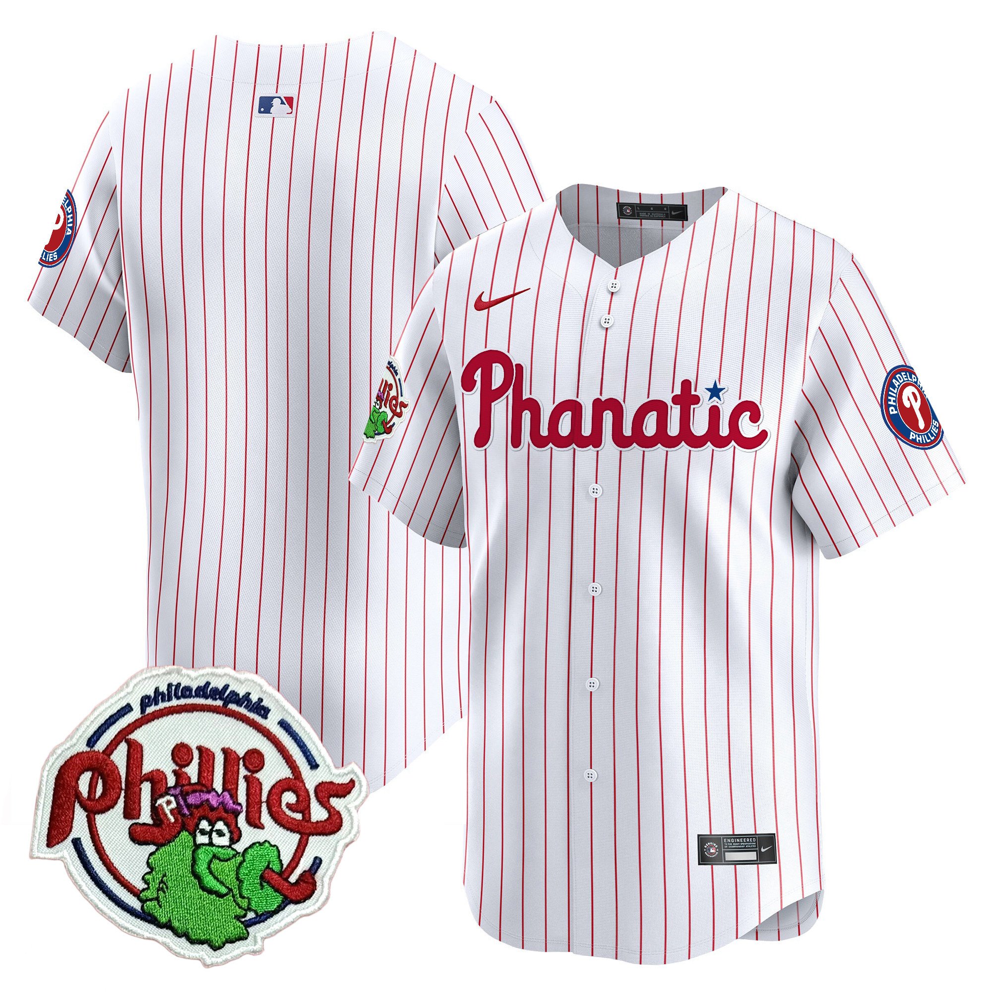 Youth's Phillies Phanatic Patch Vapor Premier Limited Jersey - All Stitched