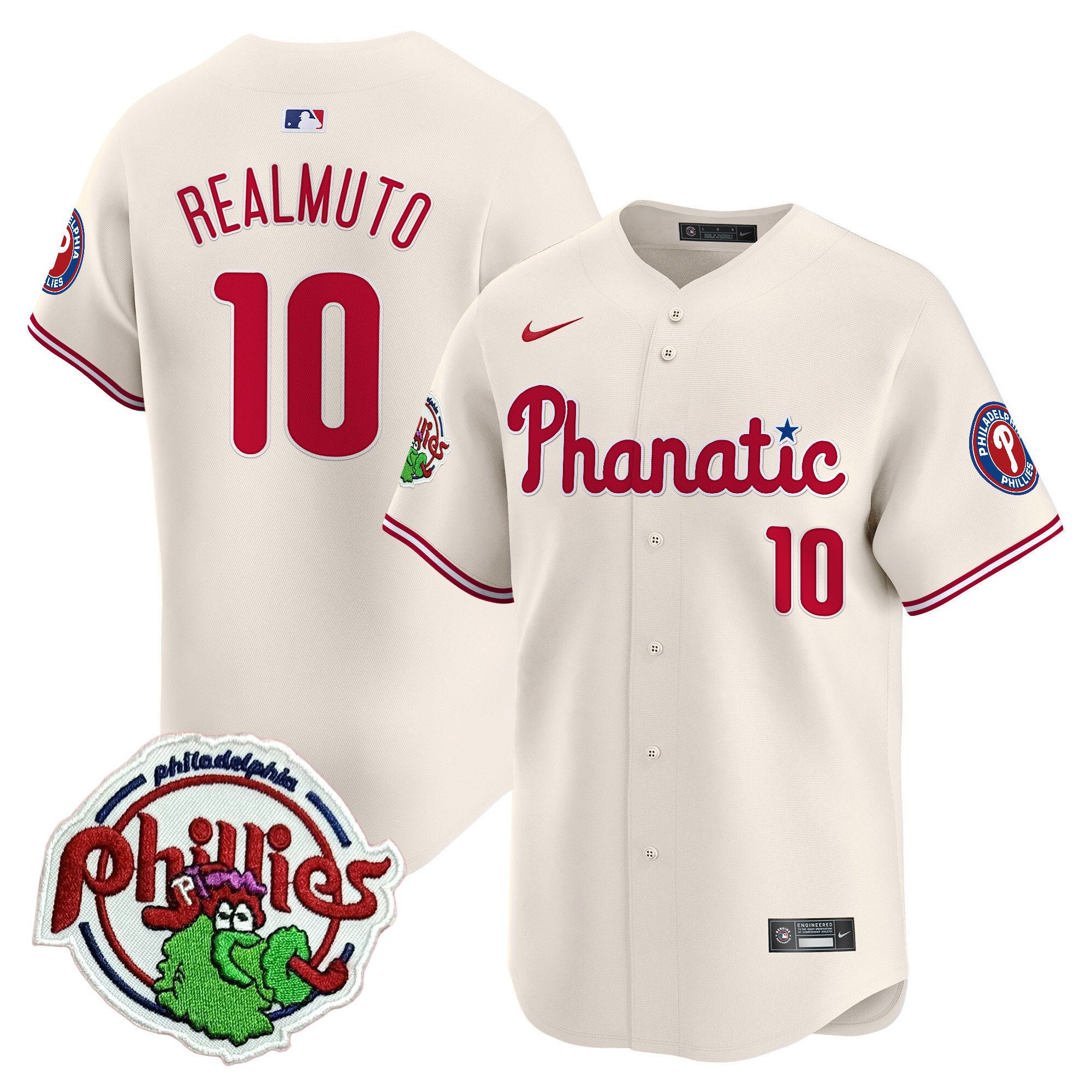 Youth's Phillies Phanatic Patch Vapor Premier Limited Jersey - All Stitched