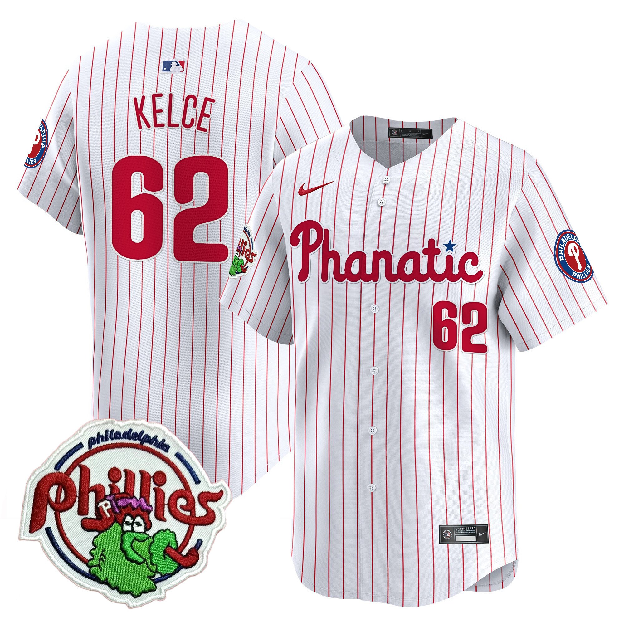 Youth's Phillies Phanatic Patch Vapor Premier Limited Jersey - All Stitched