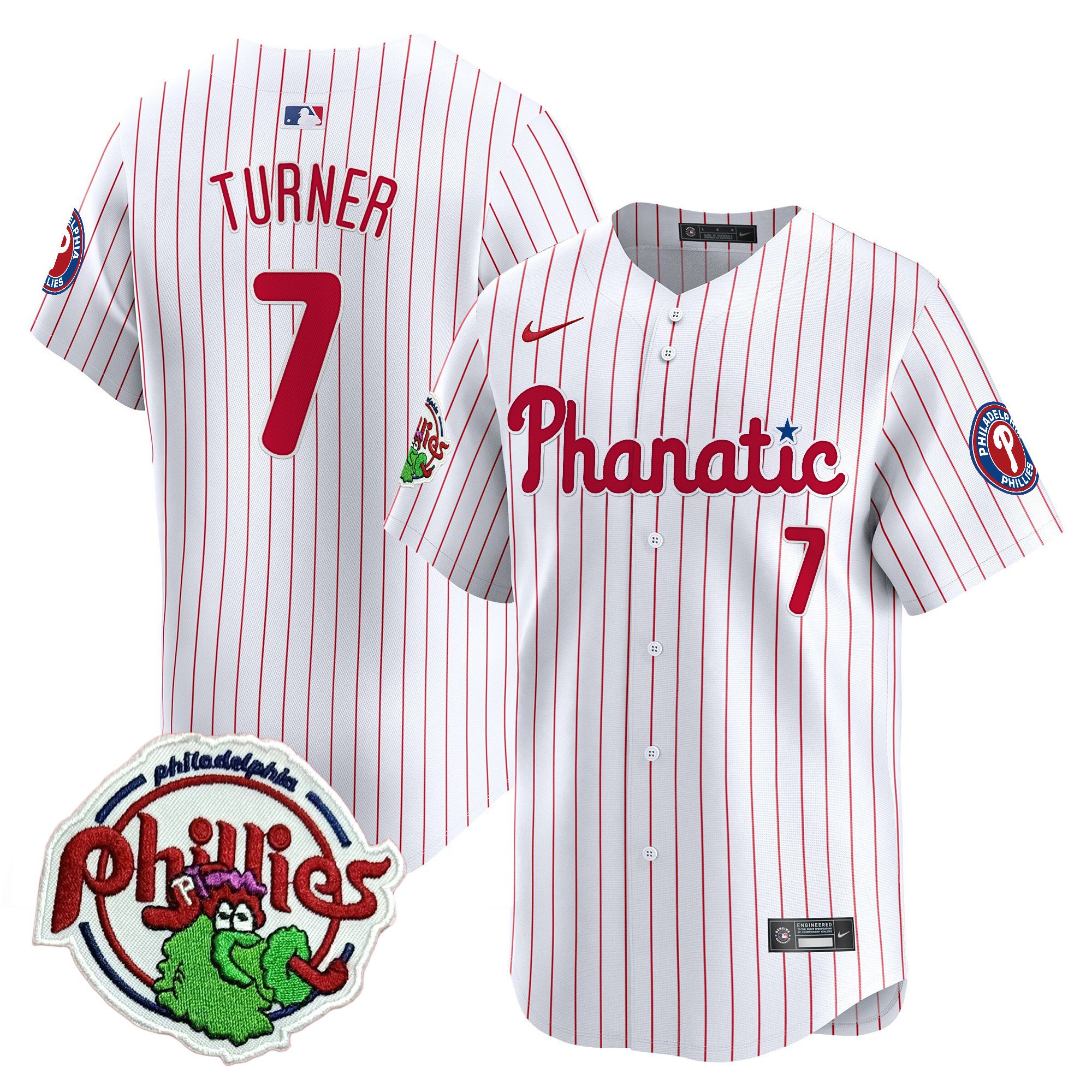 Youth's Phillies Phanatic Patch Vapor Premier Limited Jersey - All Stitched