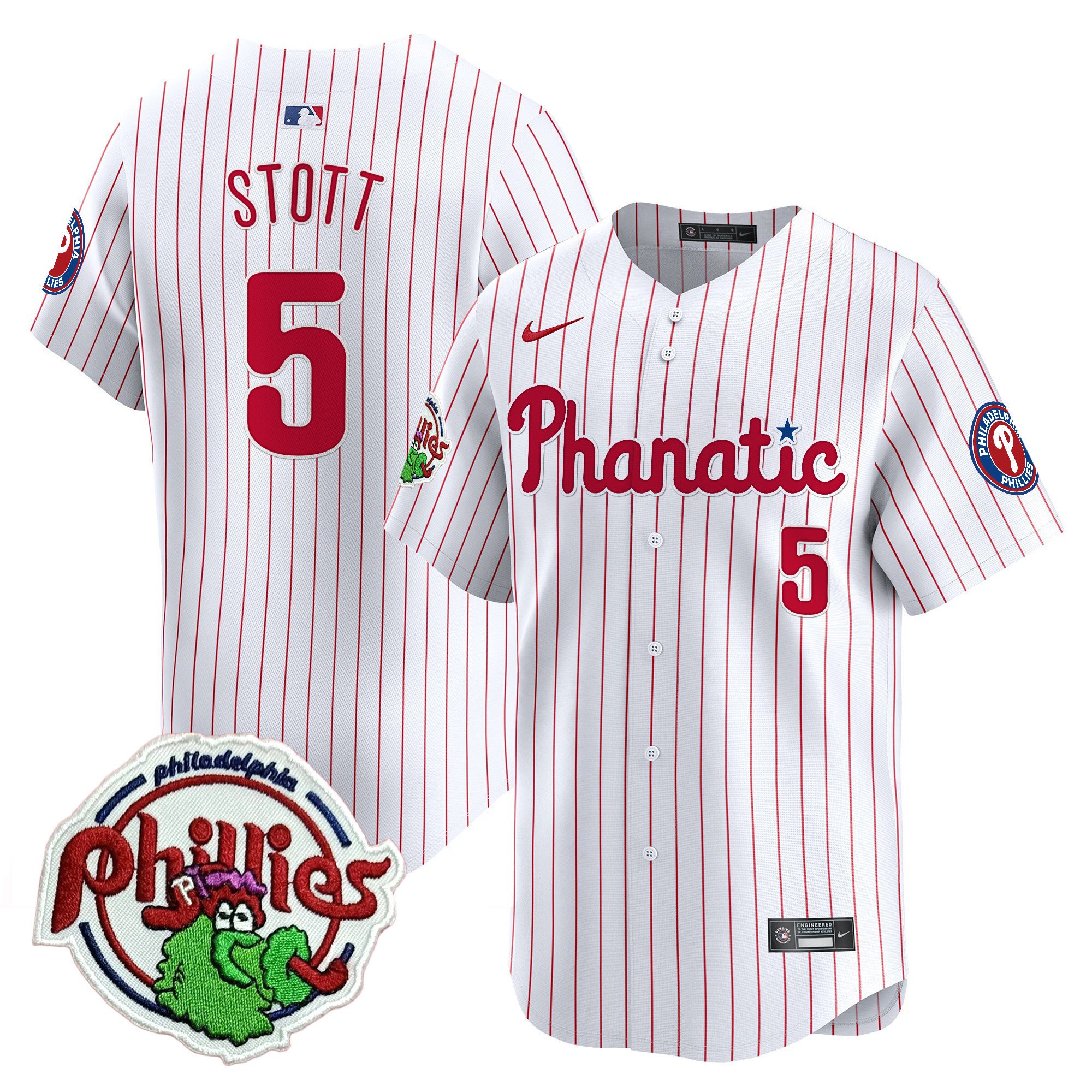 Youth's Phillies Phanatic Patch Vapor Premier Limited Jersey - All Stitched
