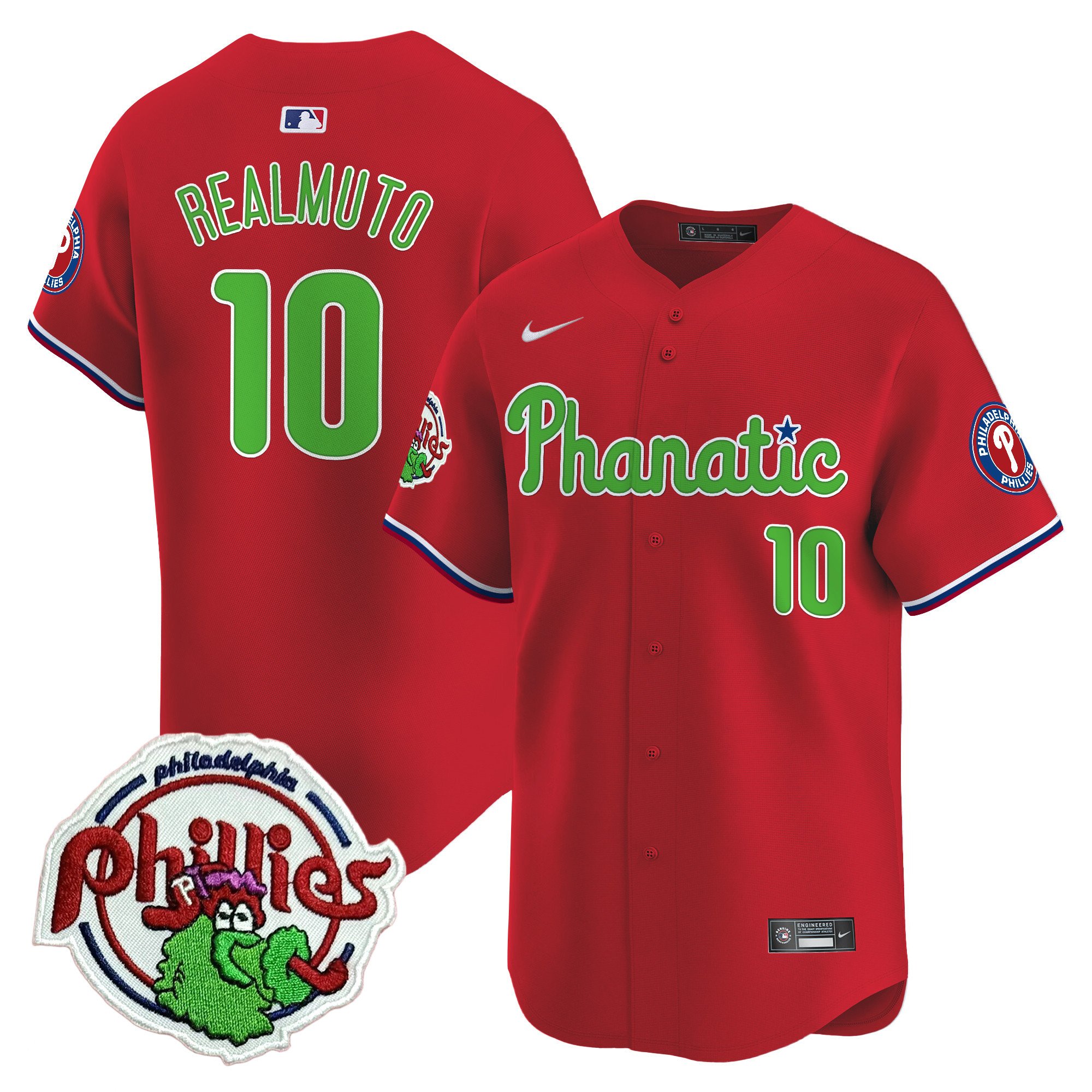 Youth's Phillies Phanatic Patch Vapor Premier Limited Jersey - All Stitched