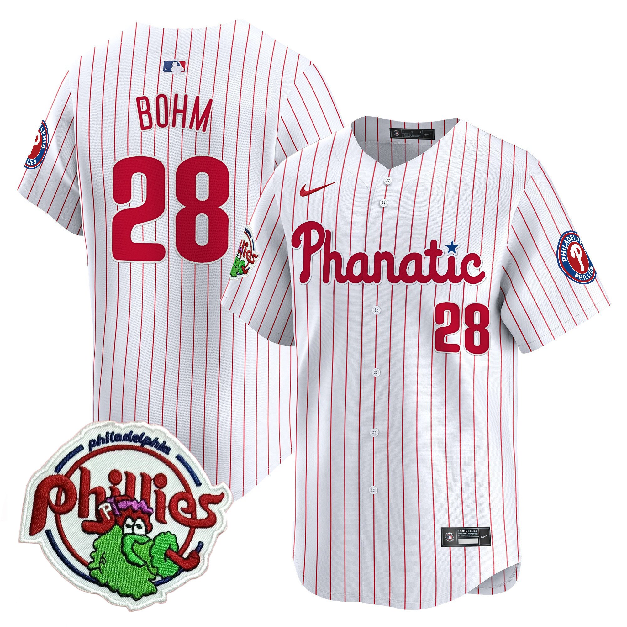 Youth's Phillies Phanatic Patch Vapor Premier Limited Jersey - All Stitched