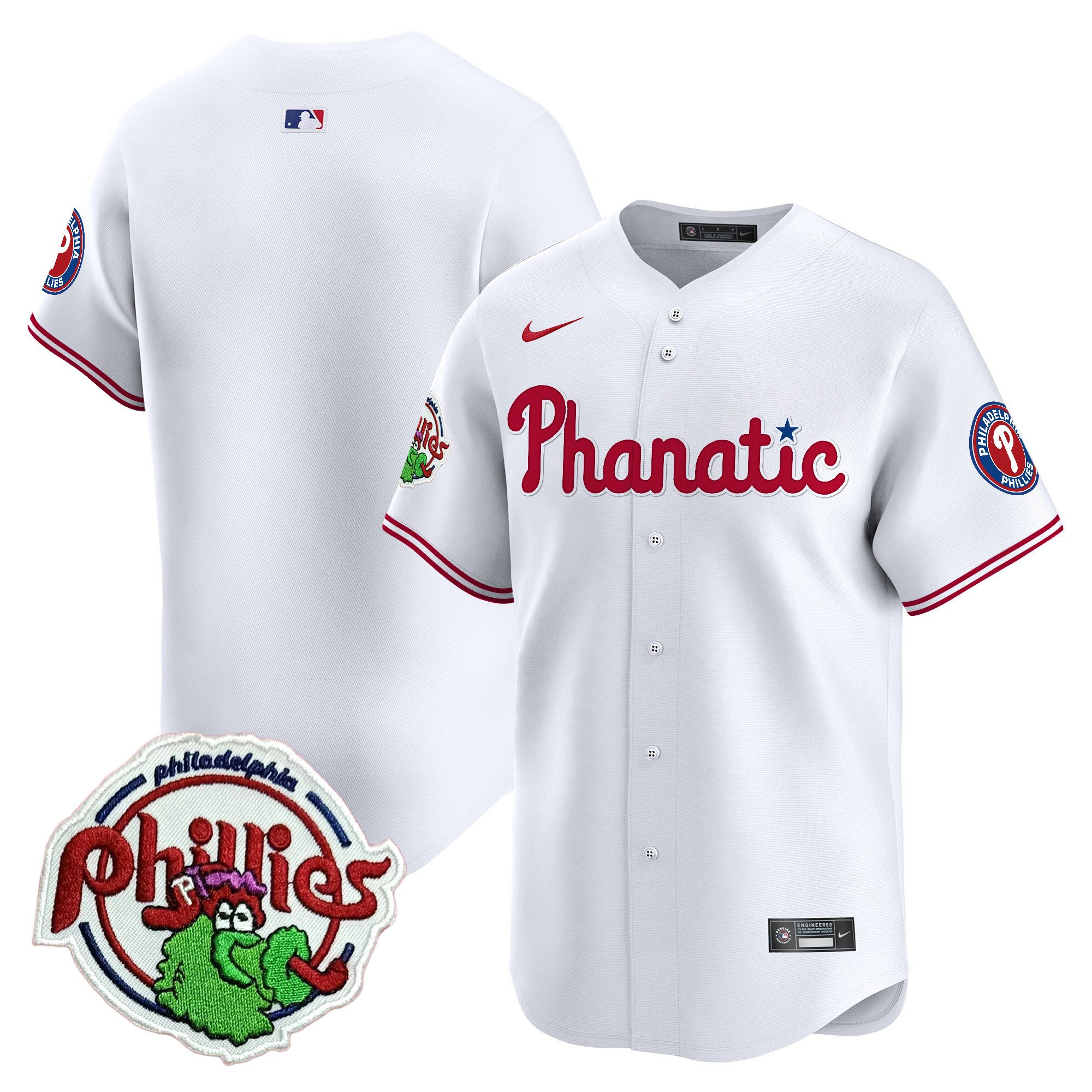 Youth's Phillies Phanatic Patch Vapor Premier Limited Jersey - All Stitched