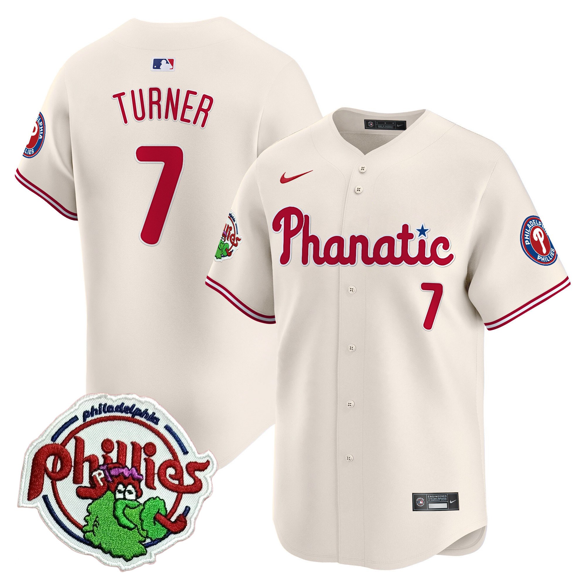 Youth's Phillies Phanatic Patch Vapor Premier Limited Jersey - All Stitched