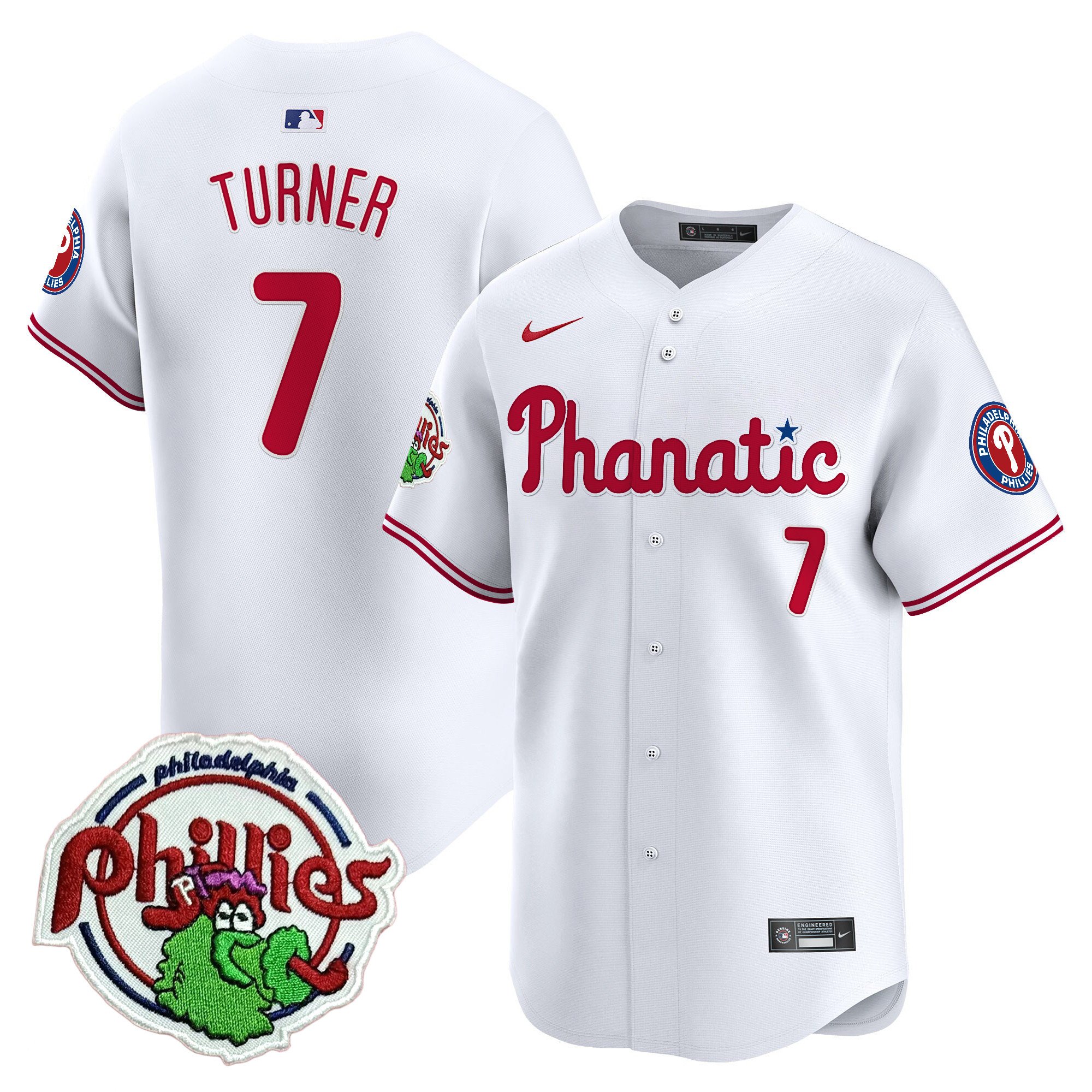 Youth's Phillies Phanatic Patch Vapor Premier Limited Jersey - All Stitched