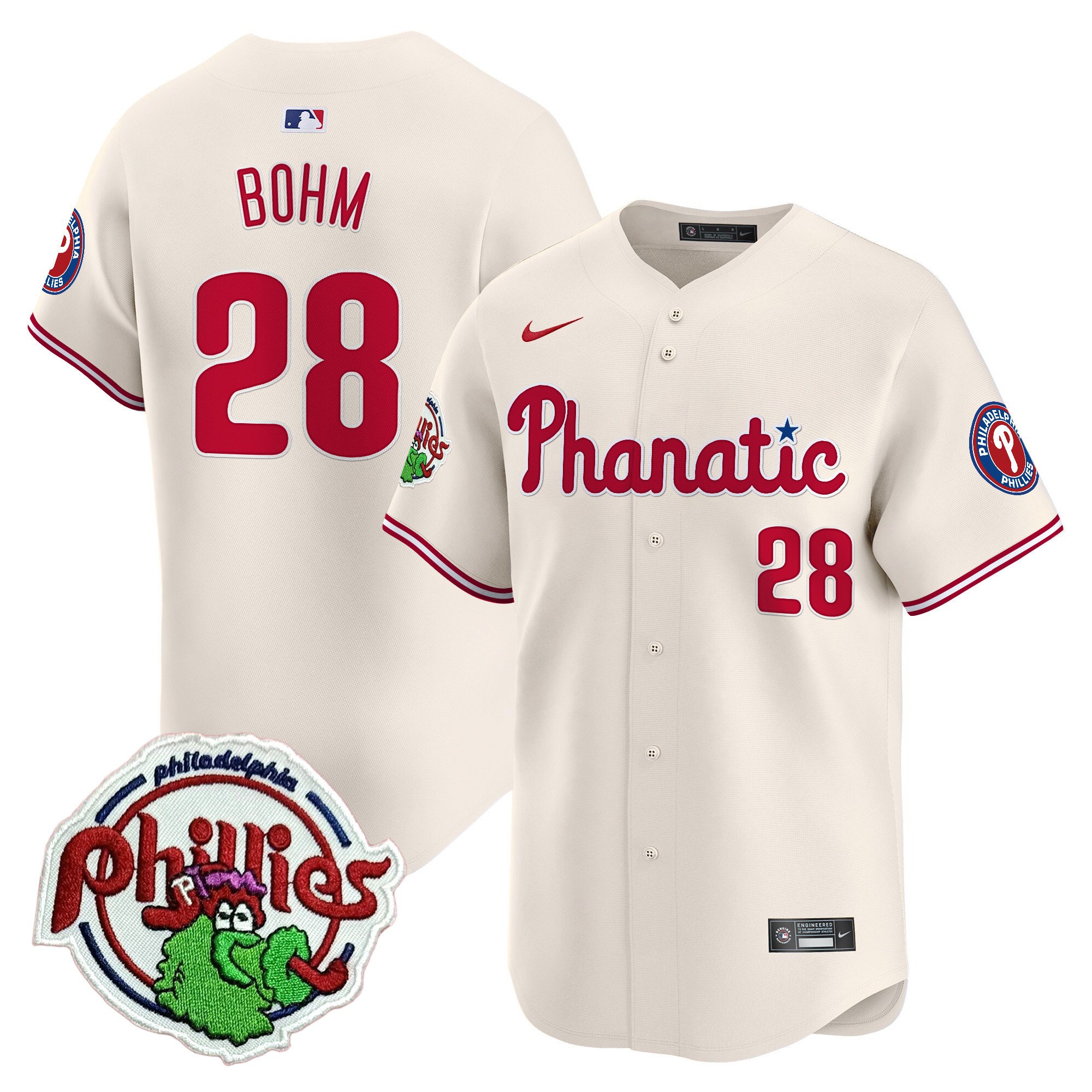 Youth's Phillies Phanatic Patch Vapor Premier Limited Jersey - All Stitched