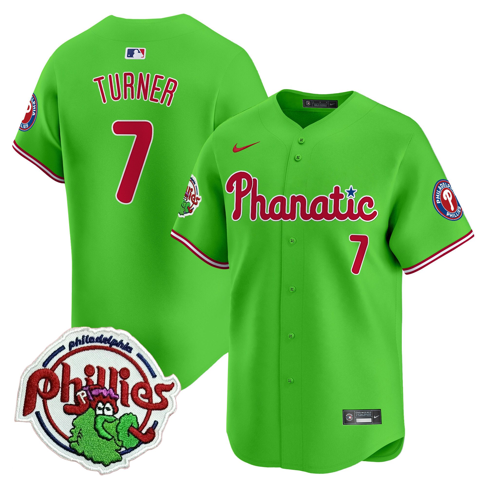 Youth's Phillies Phanatic Patch Vapor Premier Limited Jersey - All Stitched