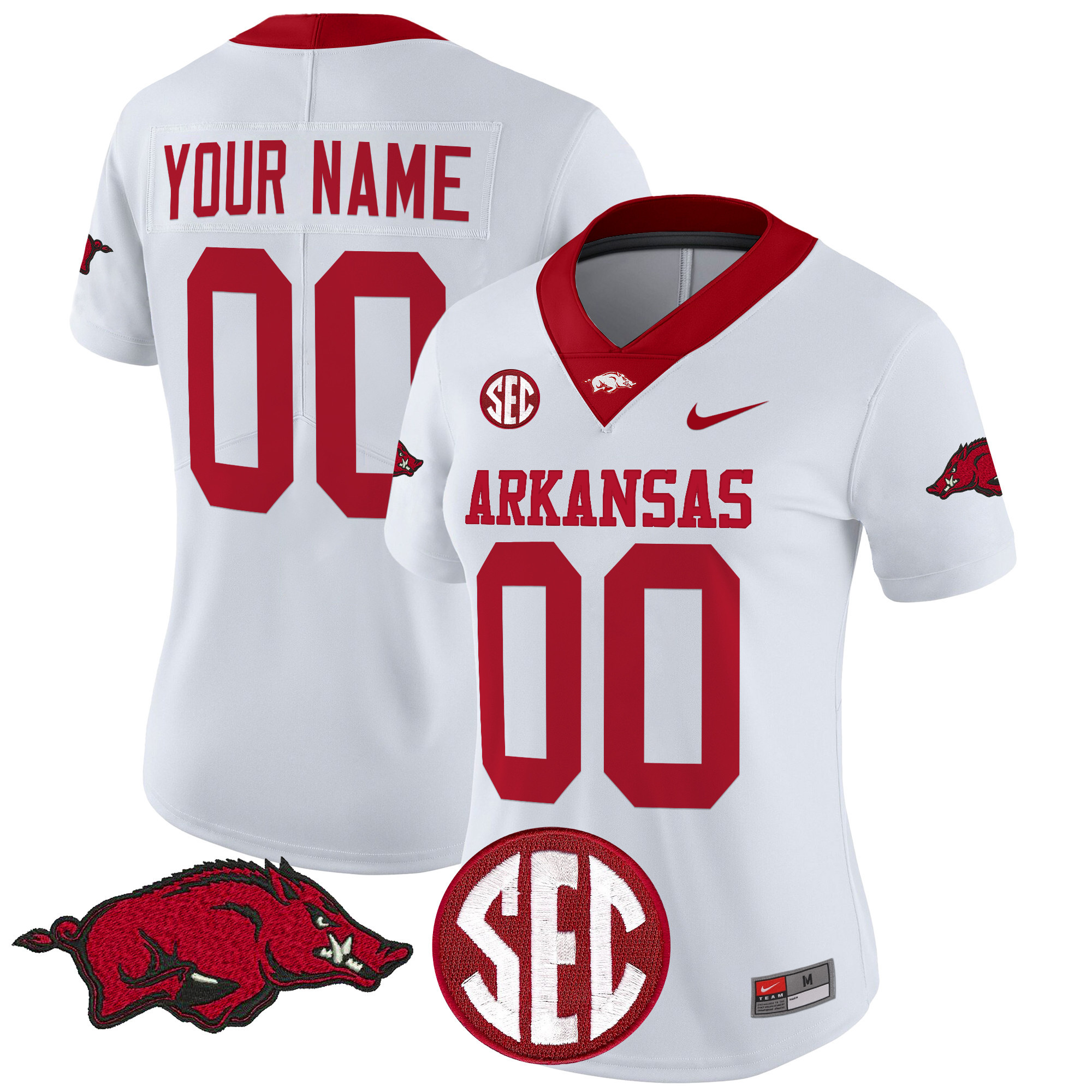 Arkansas Razorbacks Vapor Limited Custom Jersey - All Stitched