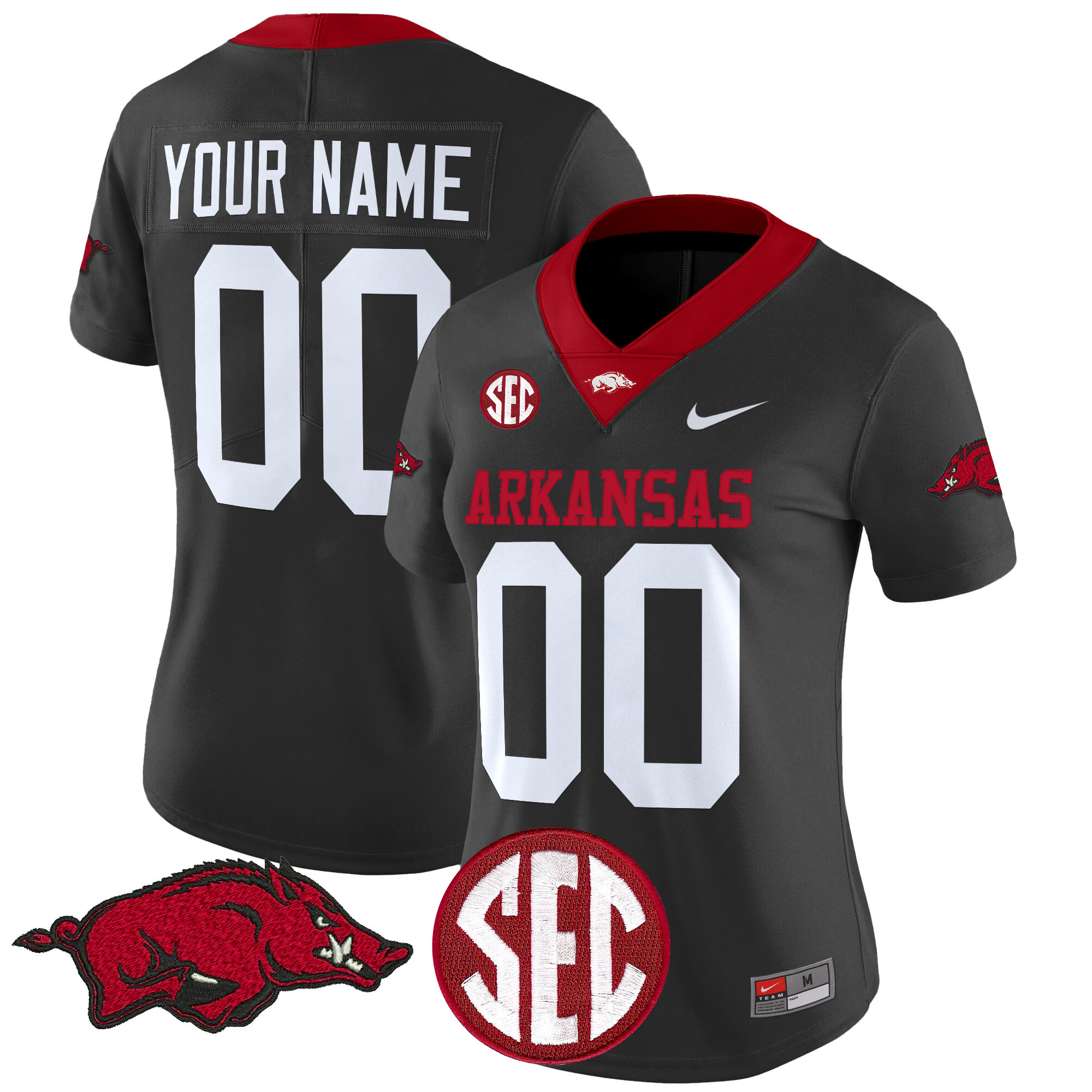 Arkansas Razorbacks Vapor Limited Custom Jersey - All Stitched