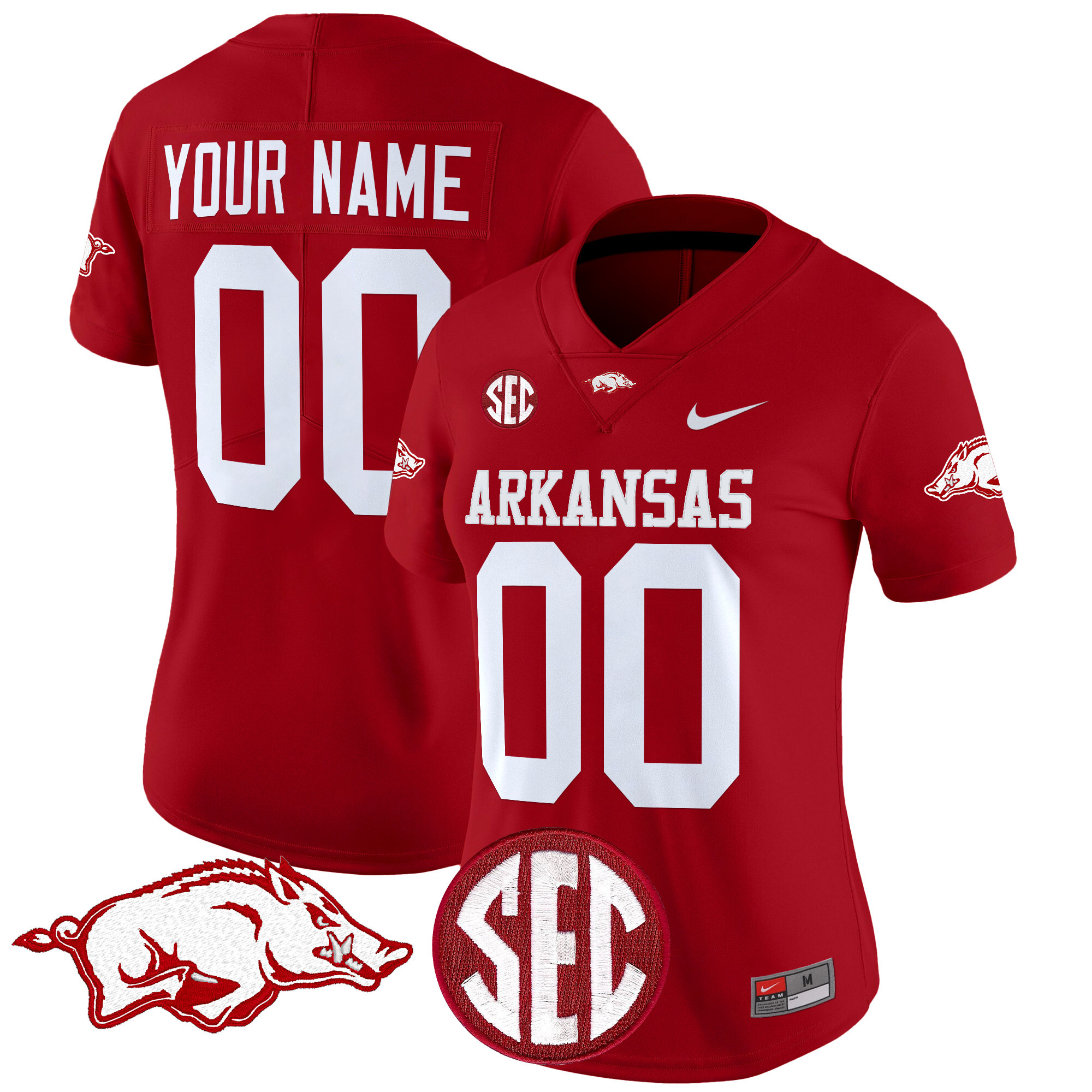 Arkansas Razorbacks Vapor Limited Custom Jersey - All Stitched