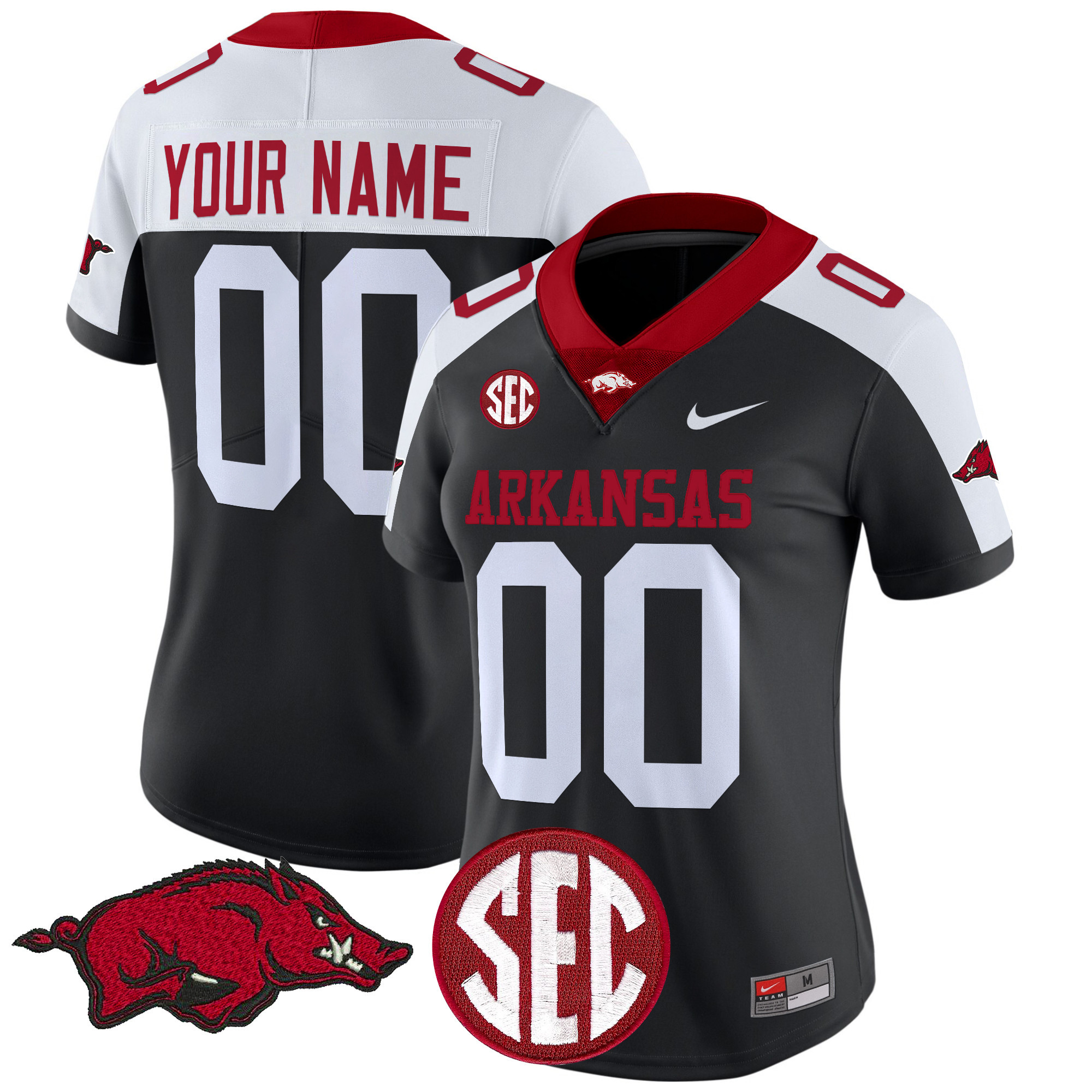 Arkansas Razorbacks Vapor Limited Custom Jersey - All Stitched