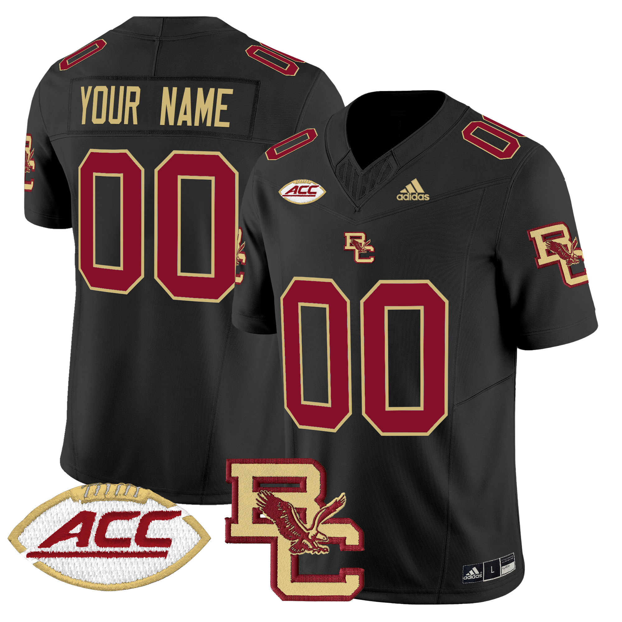 Boston College Eagles 2024 Vapor Limited Custom Jersey - All Stitched