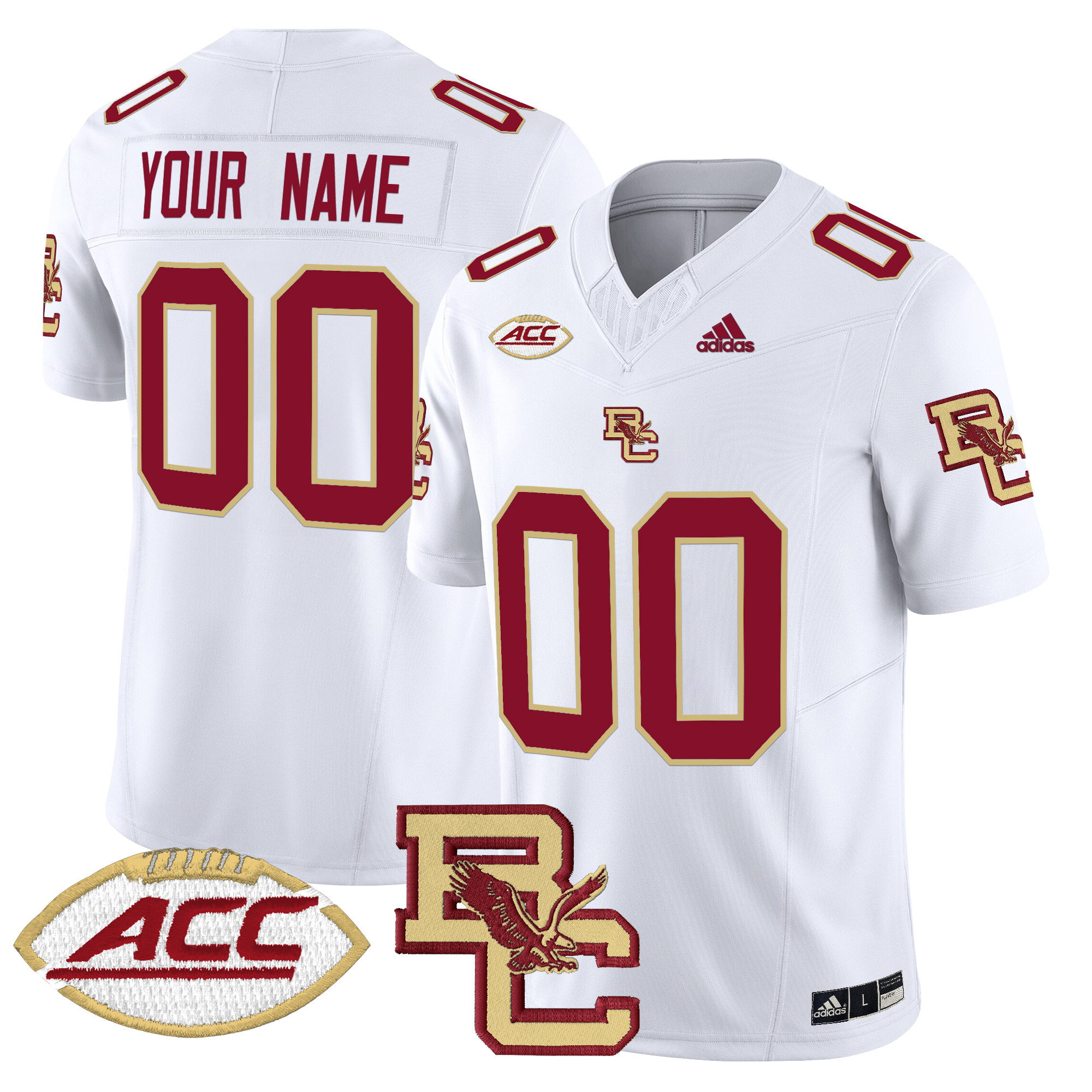 Boston College Eagles 2024 Vapor Limited Custom Jersey - All Stitched