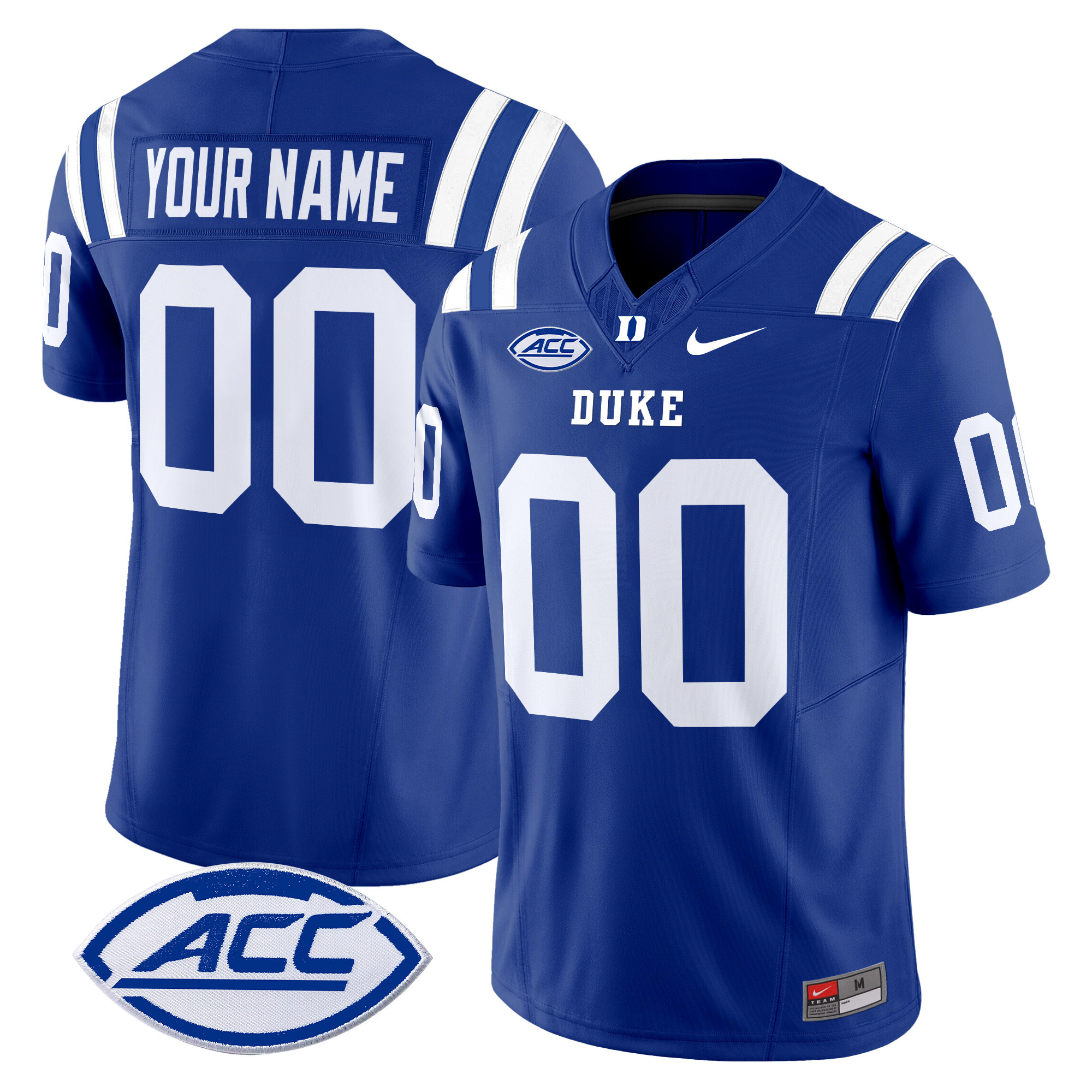 Duke Blue Devils 2024 Vapor Limited Custom Jersey - All Stitched