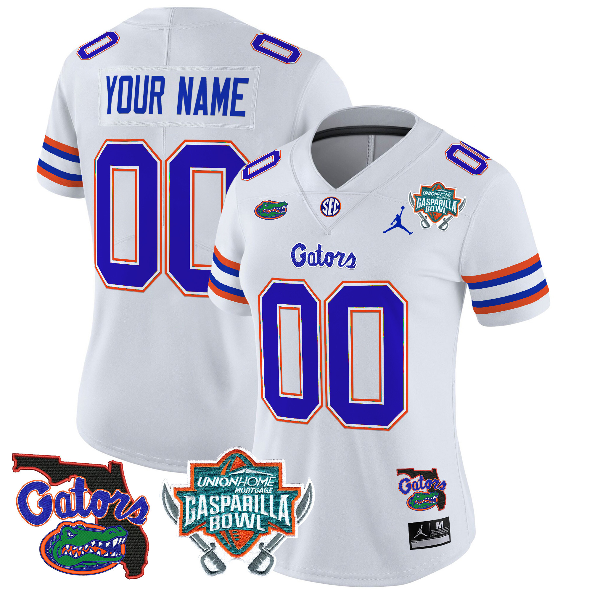 Florida Gators 2024 Gasparilla Bowl Patch Vapor Limited Custom Jersey - All Stitched