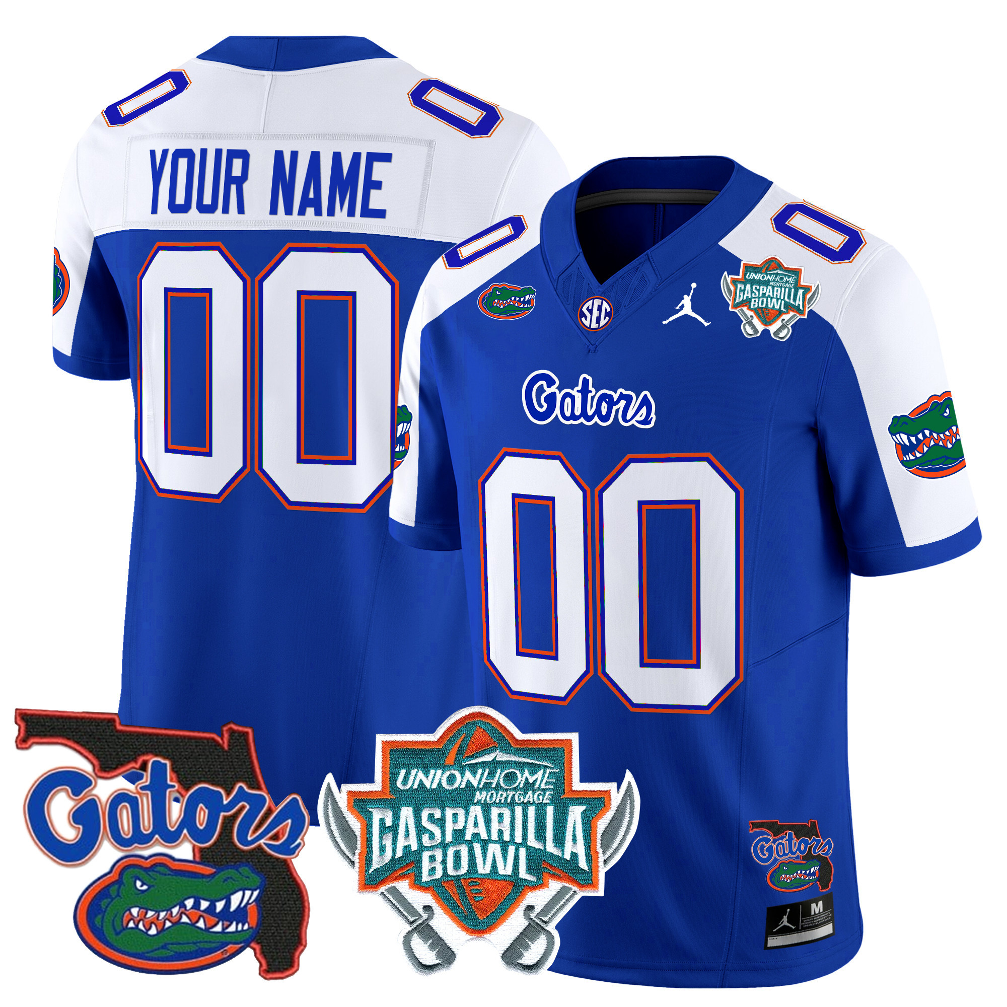 Florida Gators 2024 Gasparilla Bowl Patch Vapor Limited Custom Jersey - All Stitched