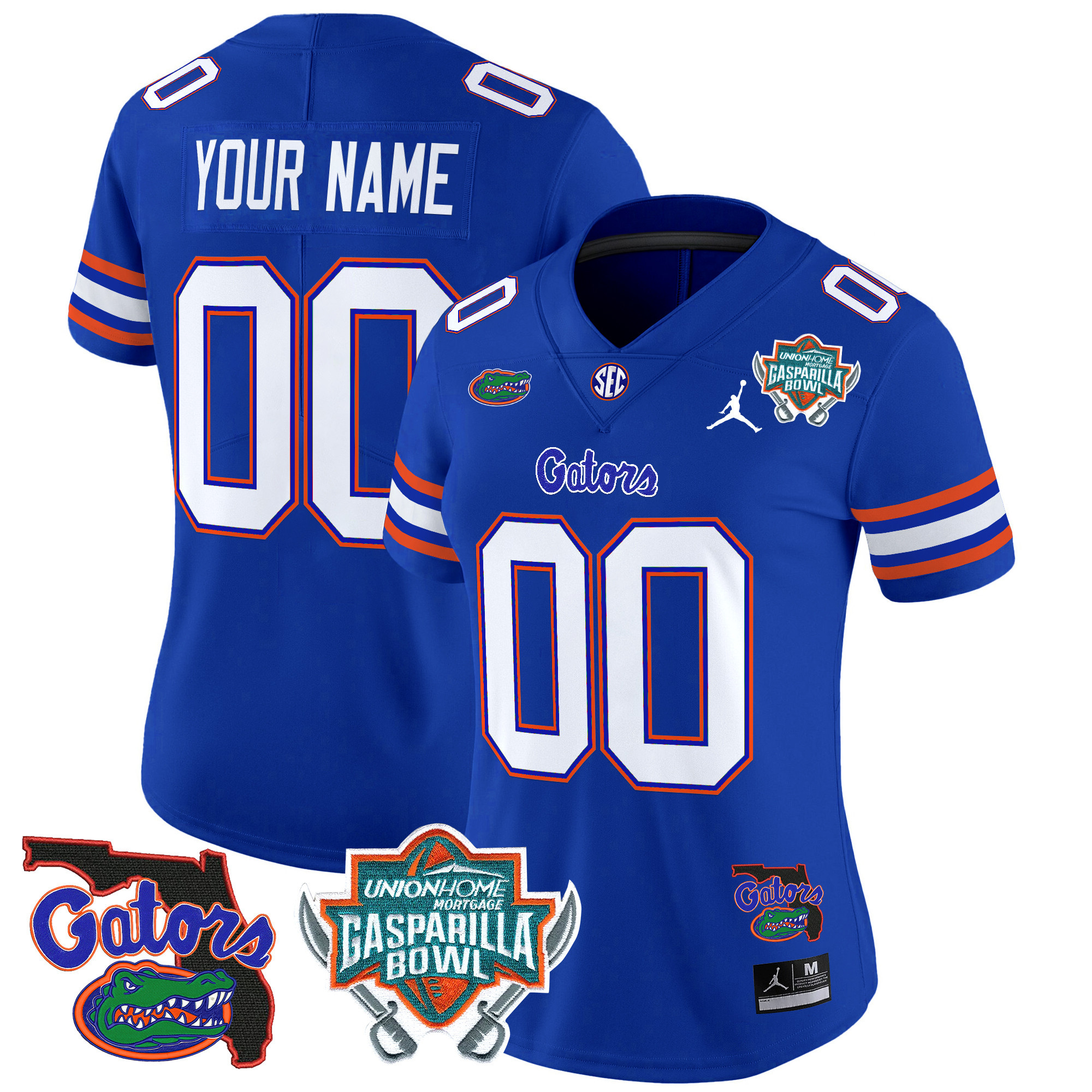 Florida Gators 2024 Gasparilla Bowl Patch Vapor Limited Custom Jersey - All Stitched