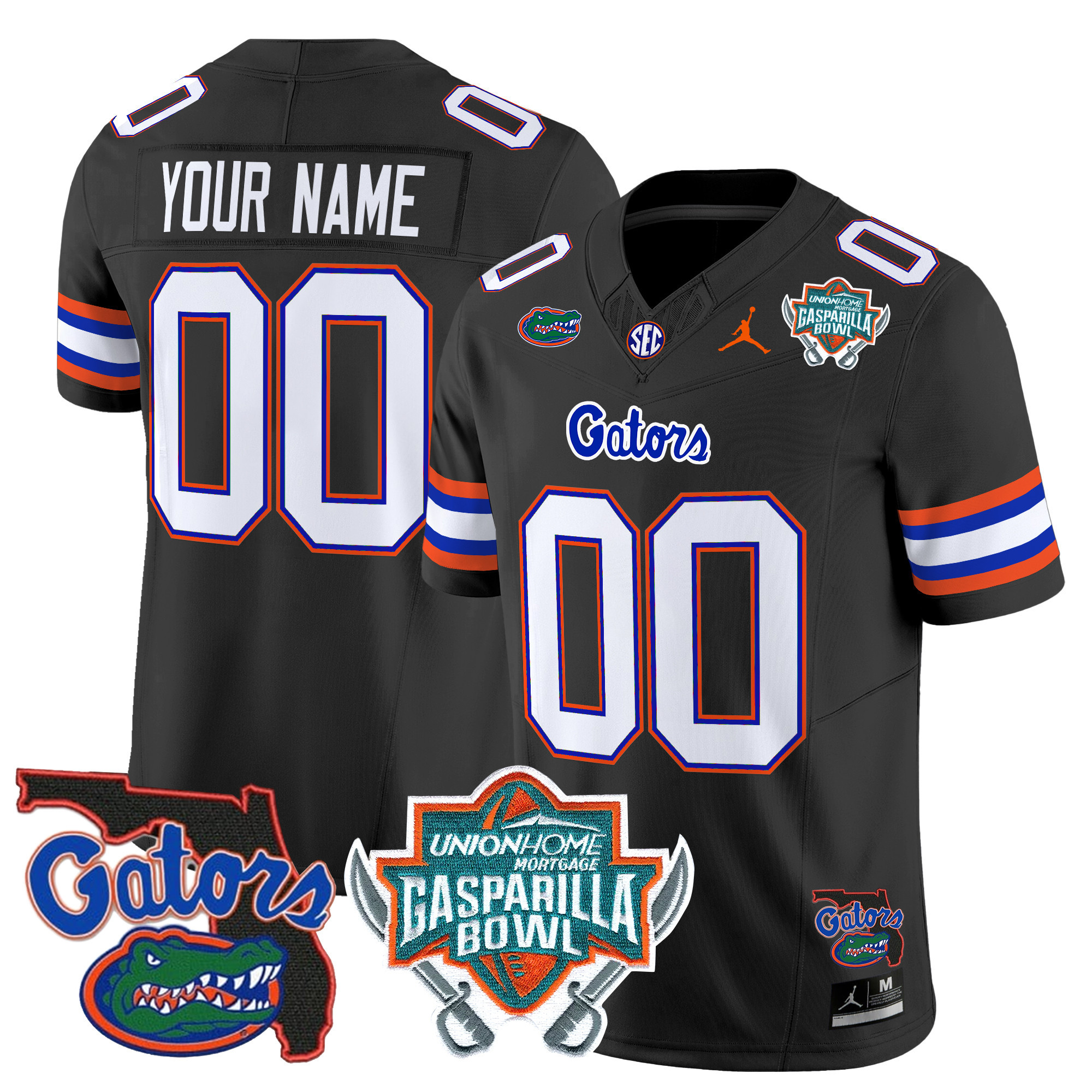 Florida Gators 2024 Gasparilla Bowl Patch Vapor Limited Custom Jersey - All Stitched
