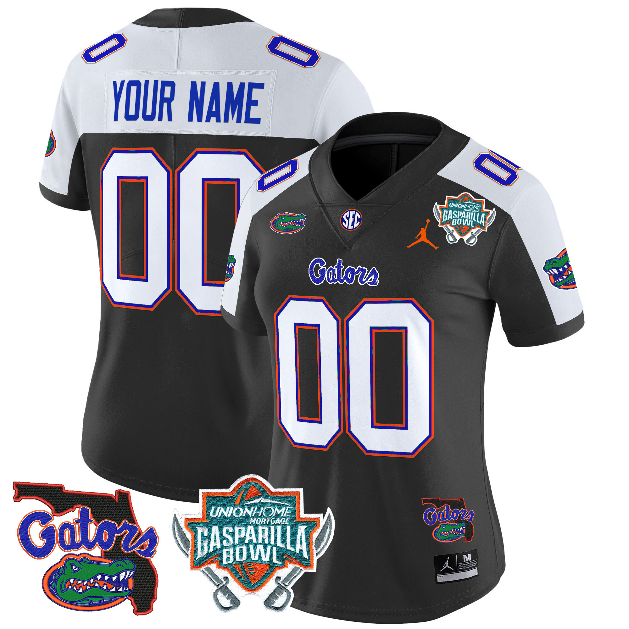 Florida Gators 2024 Gasparilla Bowl Patch Vapor Limited Custom Jersey - All Stitched