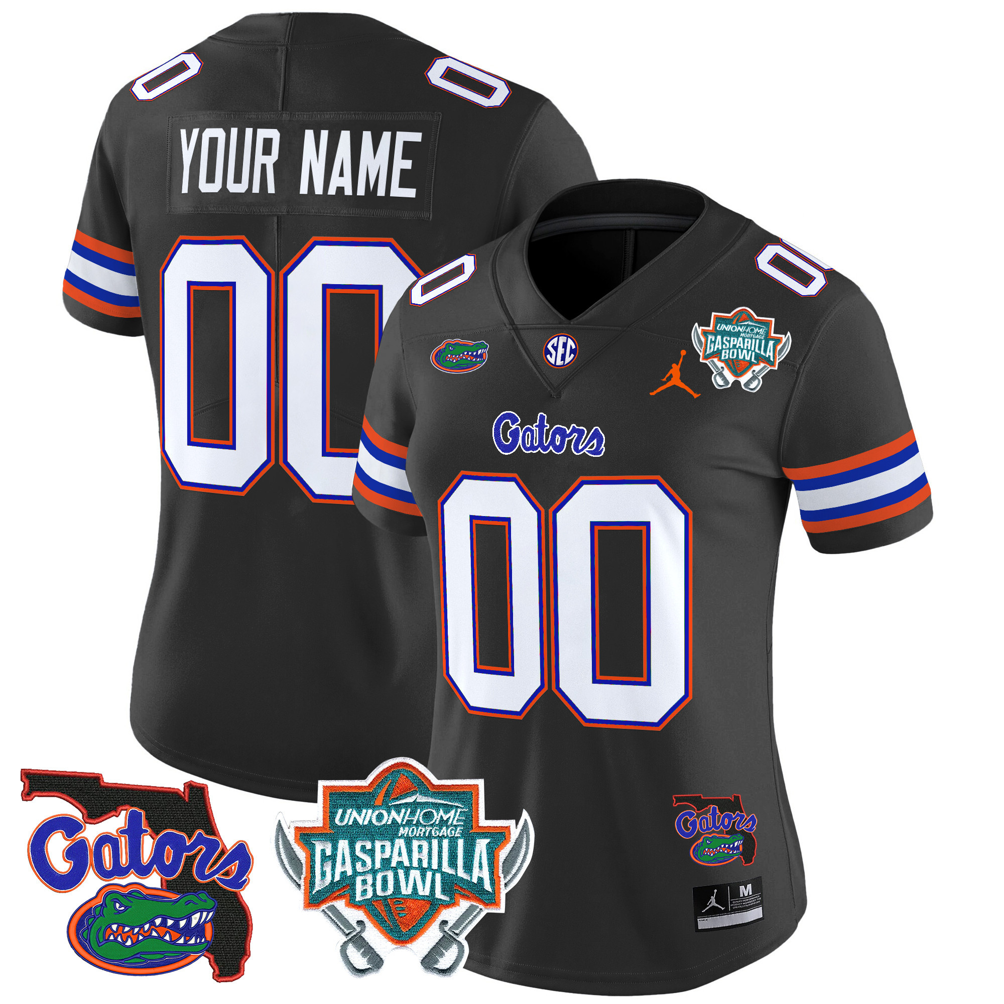 Florida Gators 2024 Gasparilla Bowl Patch Vapor Limited Custom Jersey - All Stitched