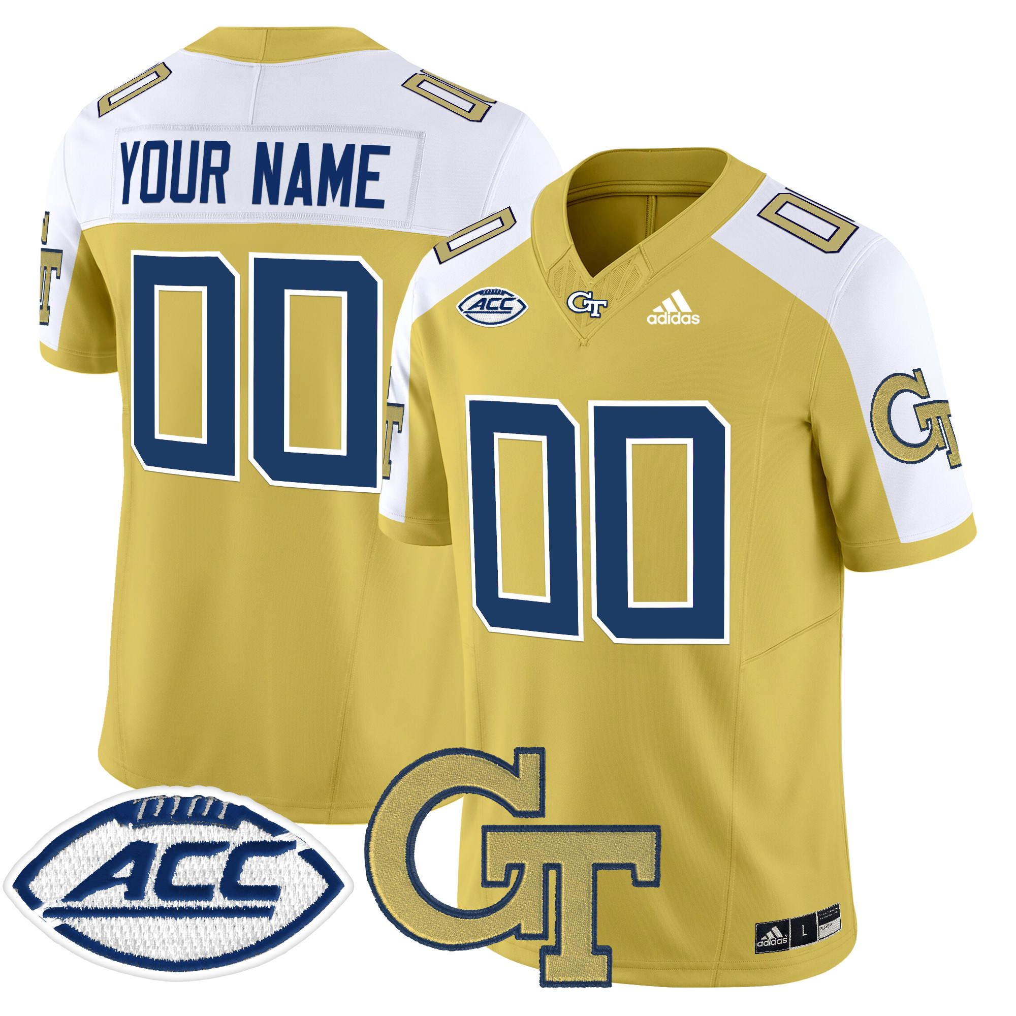 Georgia Tech Yellow Jackets 2024 Vapor Limited Custom Jersey - All stitched