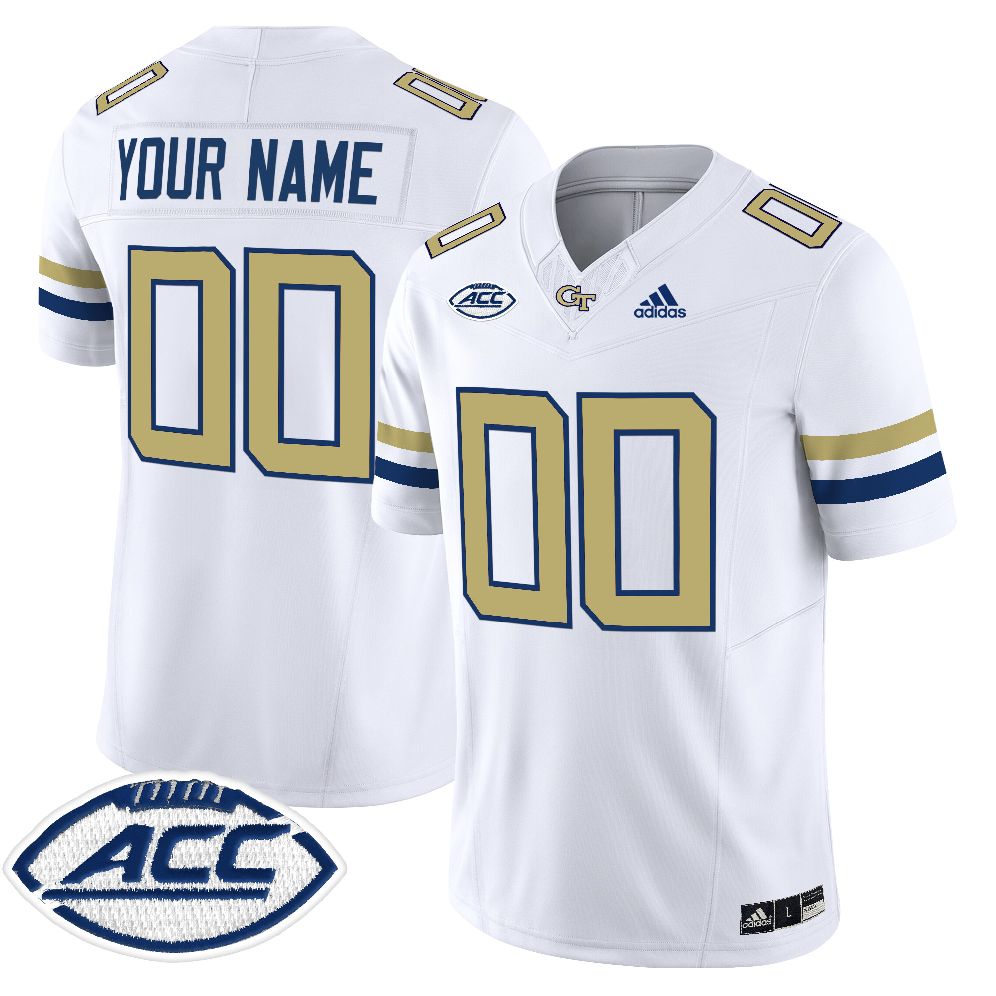 Georgia Tech Yellow Jackets 2024 Vapor Limited Custom Jersey - All stitched