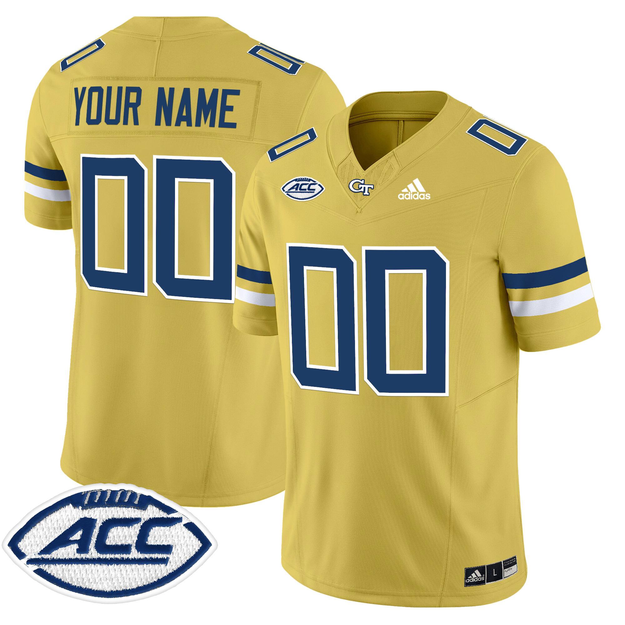 Georgia Tech Yellow Jackets 2024 Vapor Limited Custom Jersey - All stitched