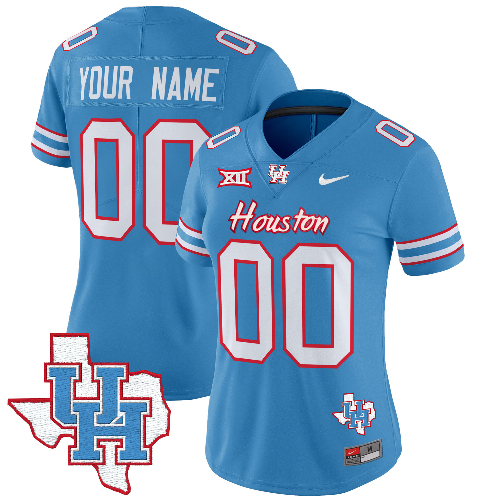 Houston Cougars 2024 Oilers Inspired Vapor Limited Custom Jersey - All Stitched