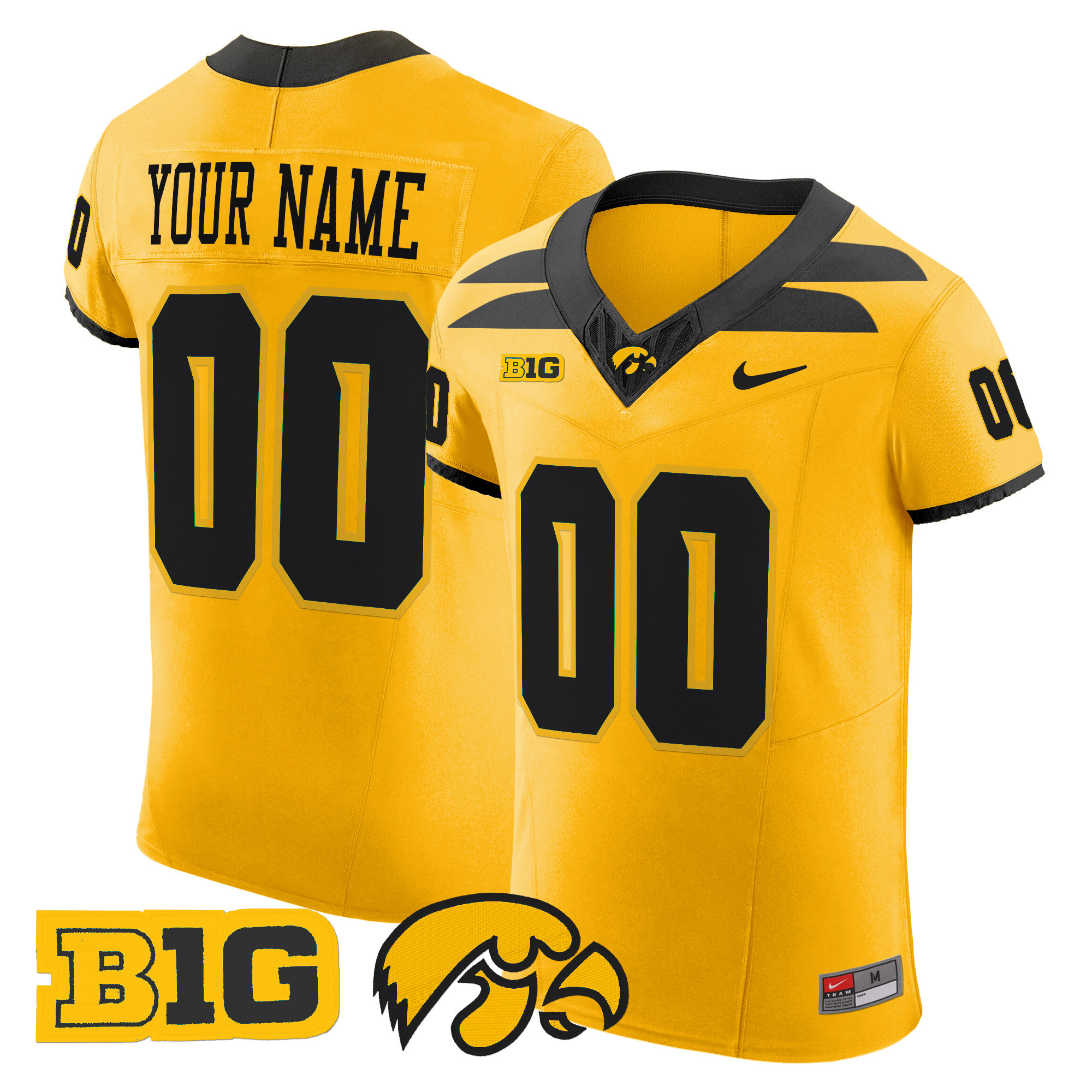 Iowa Hawkeyes 2024 Vapor Elite Custom Jersey - All Stitched