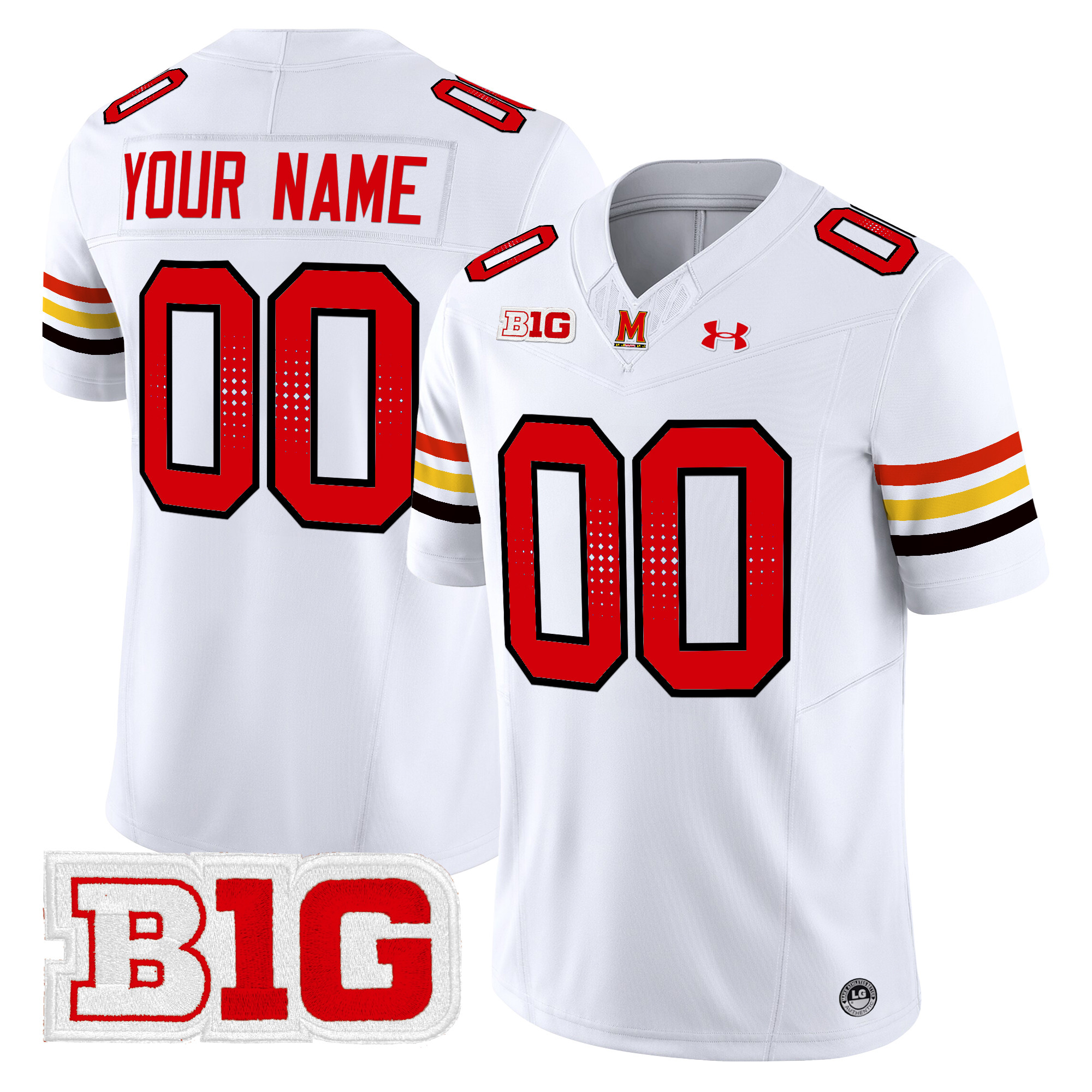 Maryland Terrapins 2024 Vapor Limited Custom Jersey - All Stitched