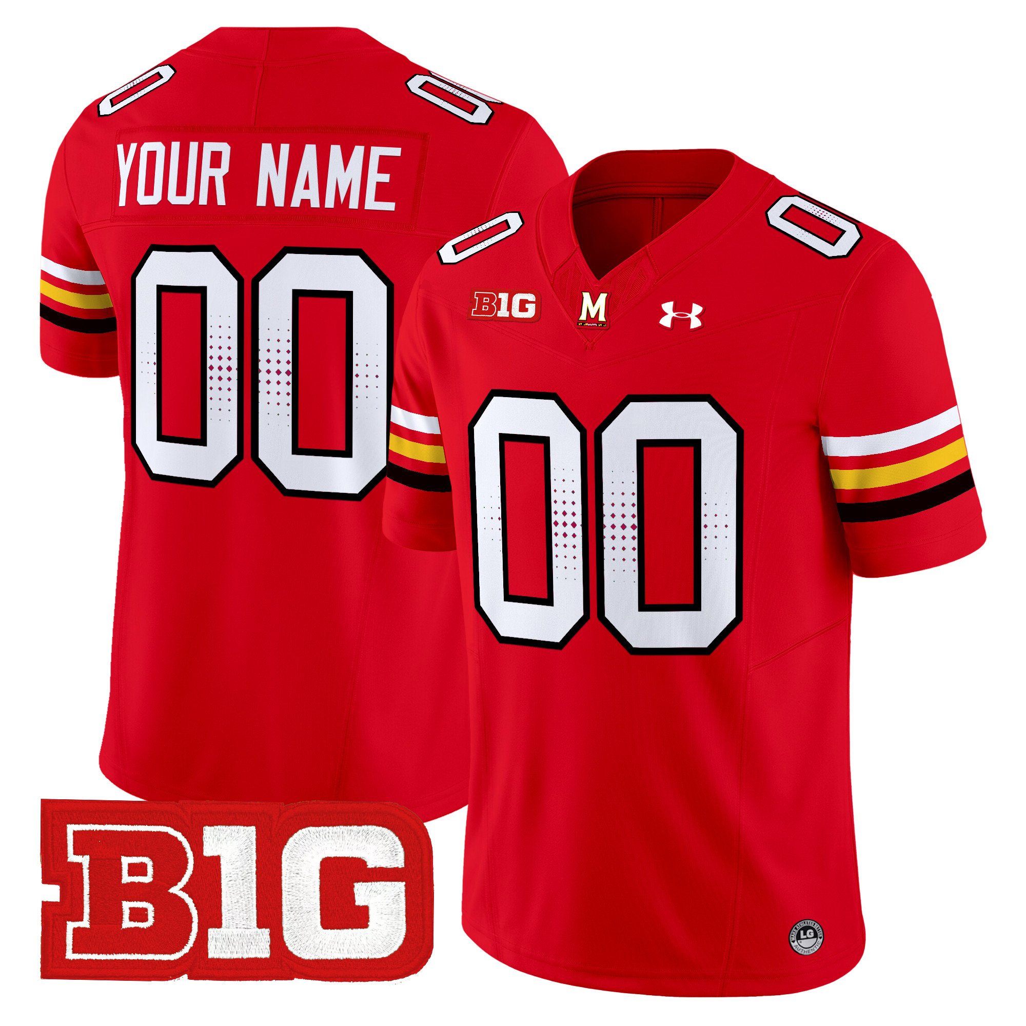Maryland Terrapins 2024 Vapor Limited Custom Jersey - All Stitched